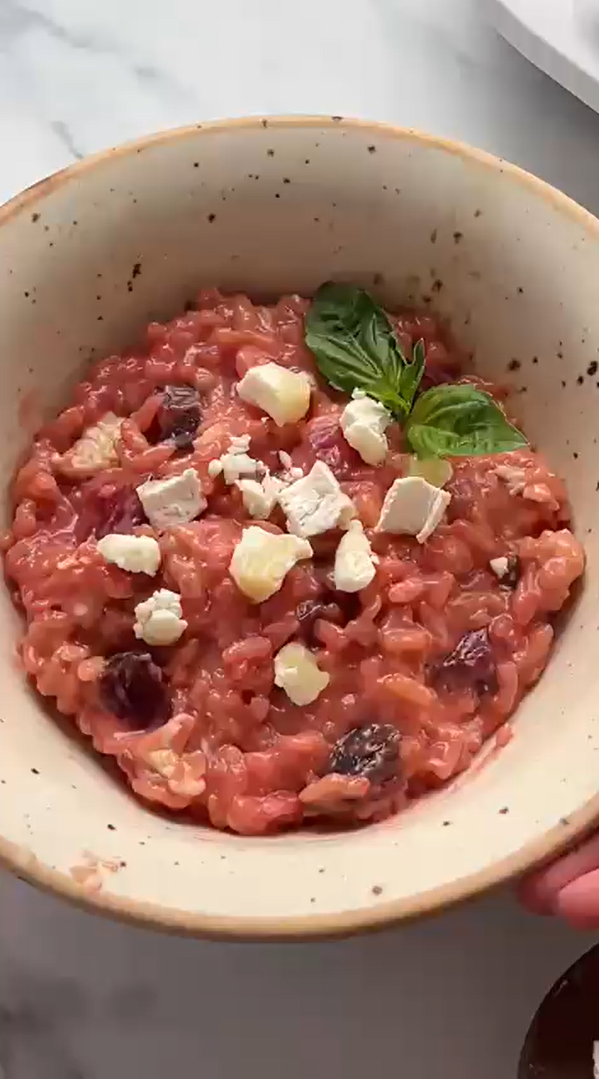 Risotto de remolacha y queso de cabra Realfooding - Receta Click&Cook | Moulinex