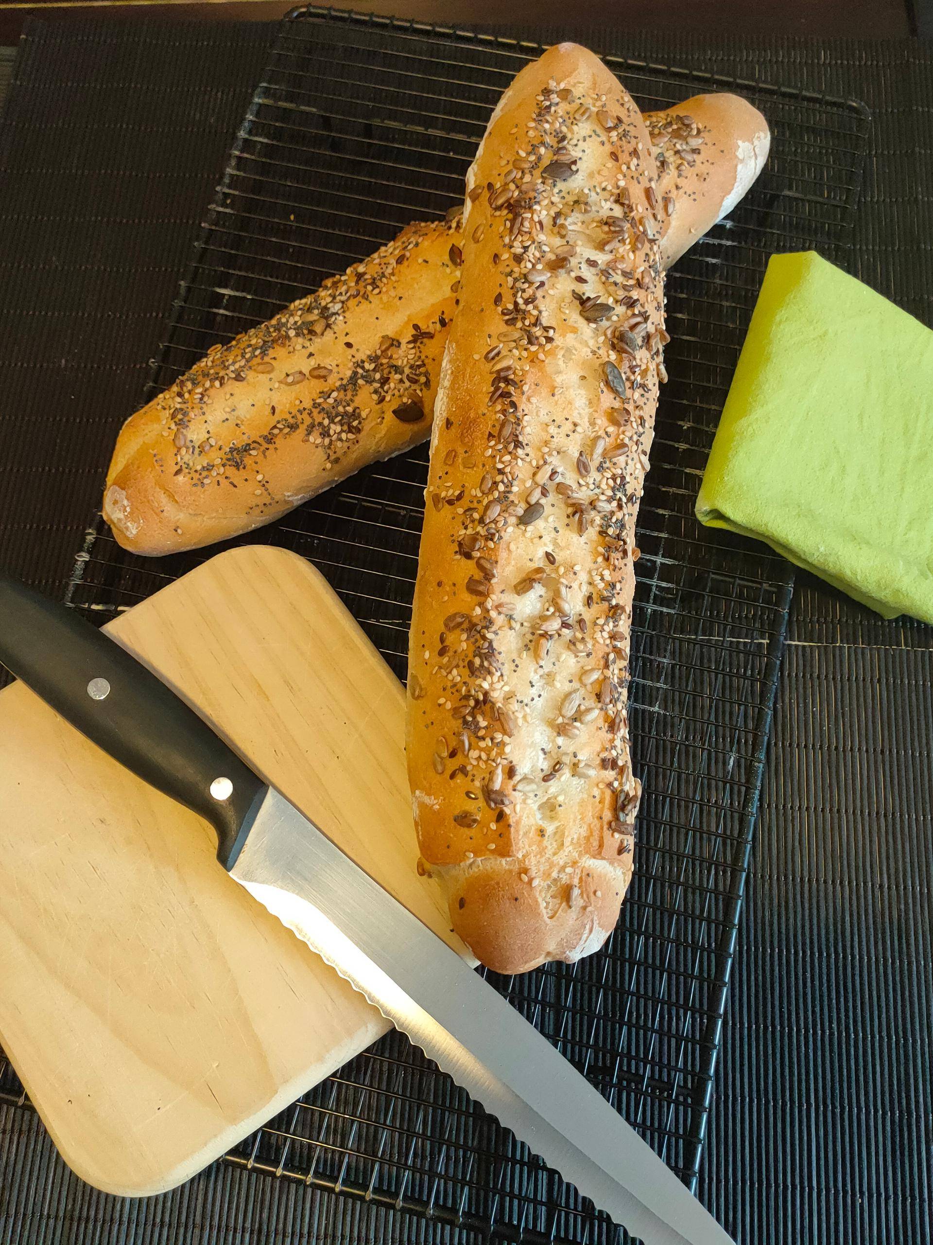Barritas de pan con semillas - Receta Companion Connect XL | Moulinex