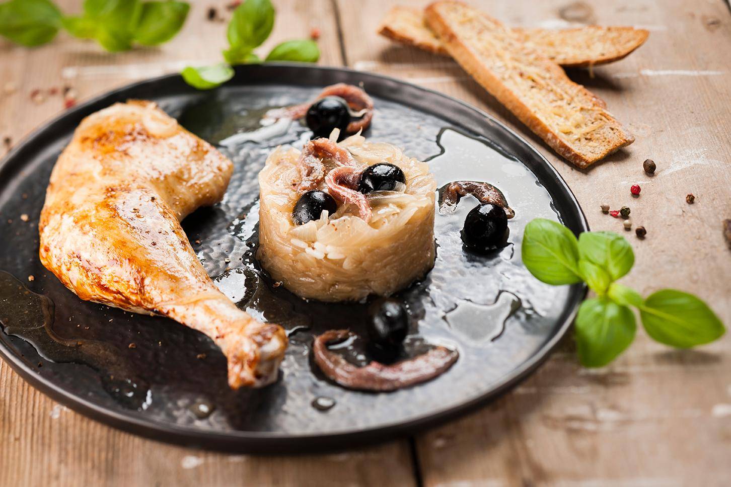 Pollo con salsa pissaladière - Receta Cookeo | Moulinex