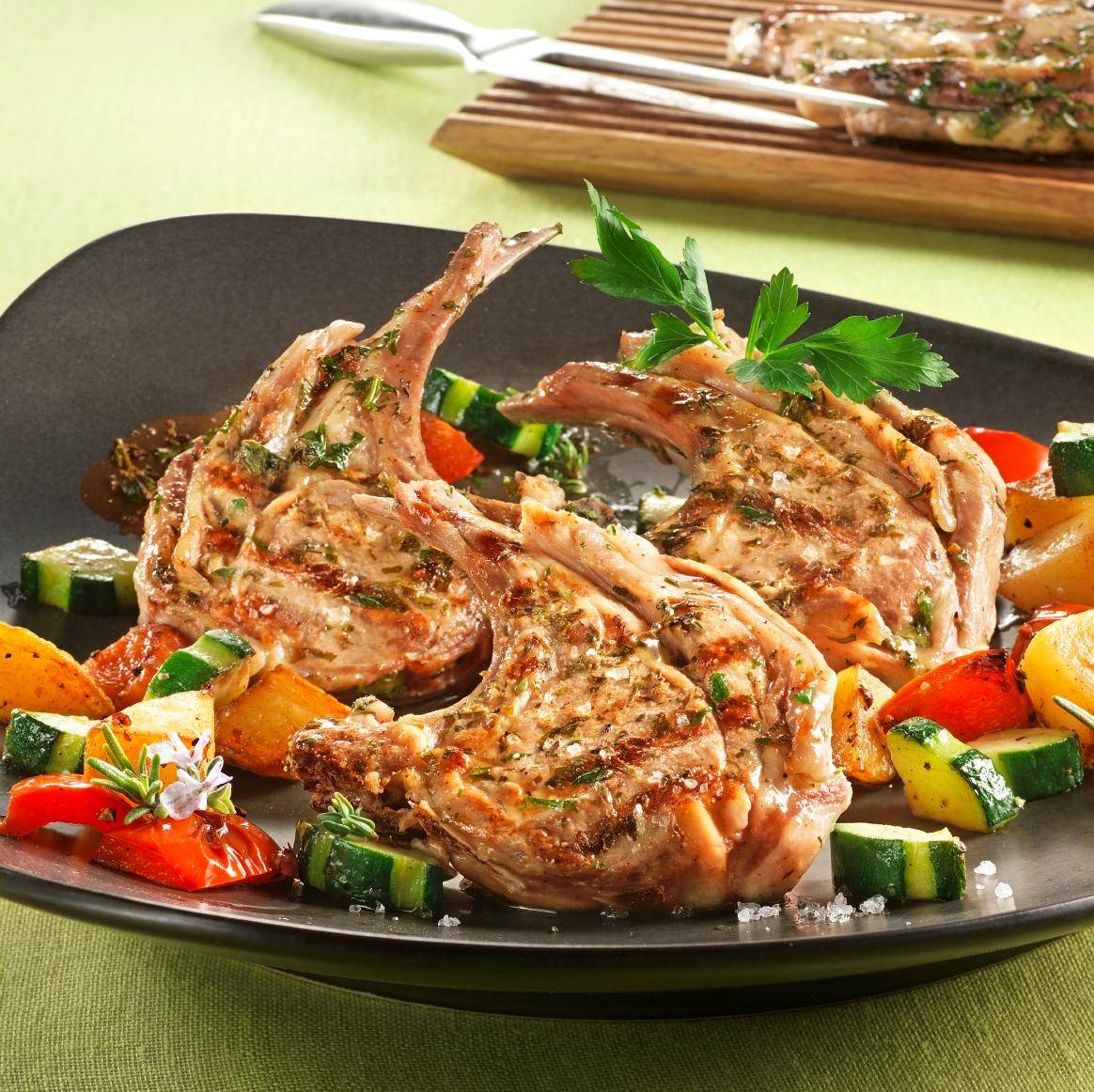 Chuletas de cordero a las hierbas - Receta OptiGrill + | Moulinex