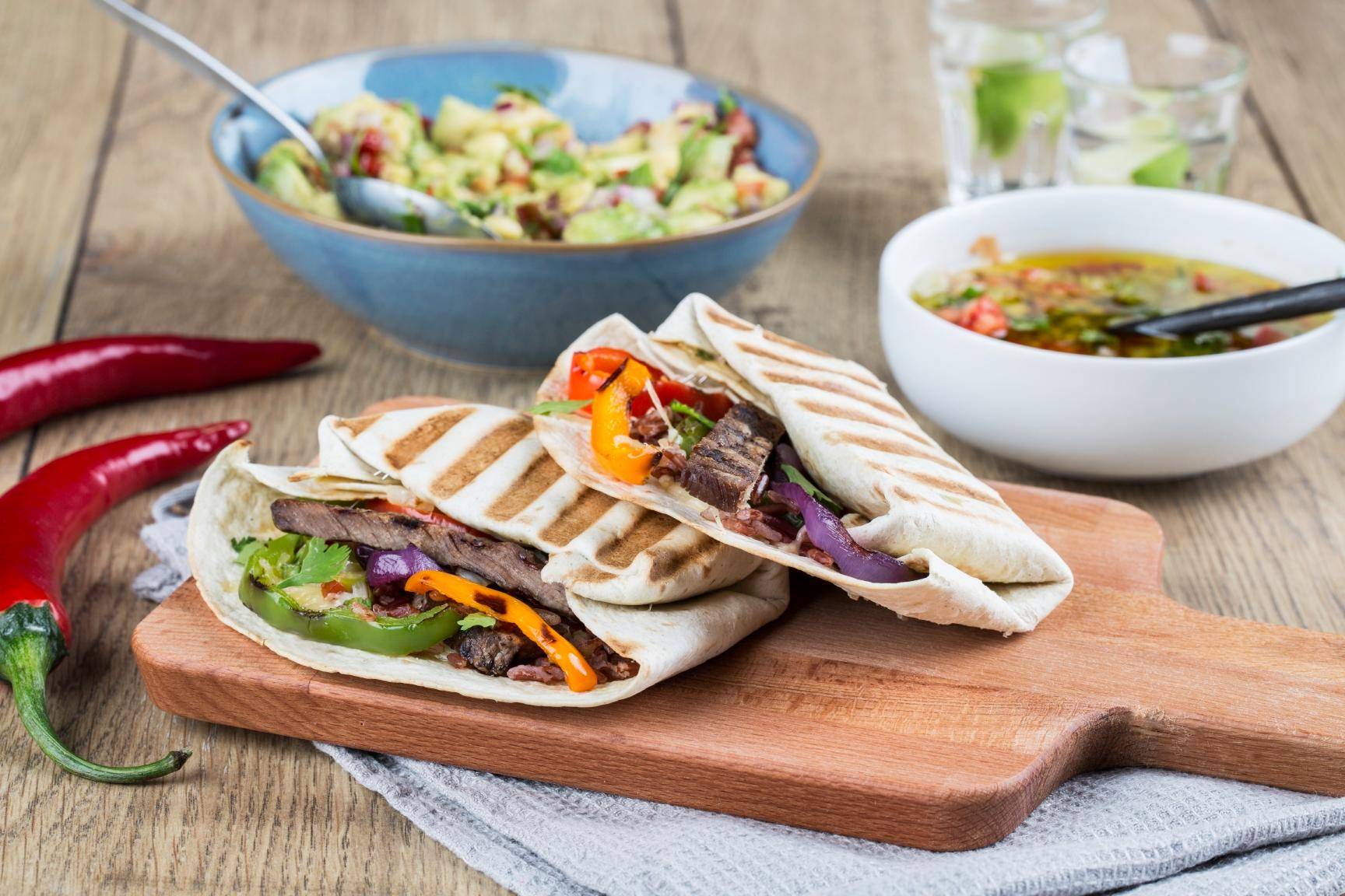 Burritos - Receta OptiGrill XL | Moulinex