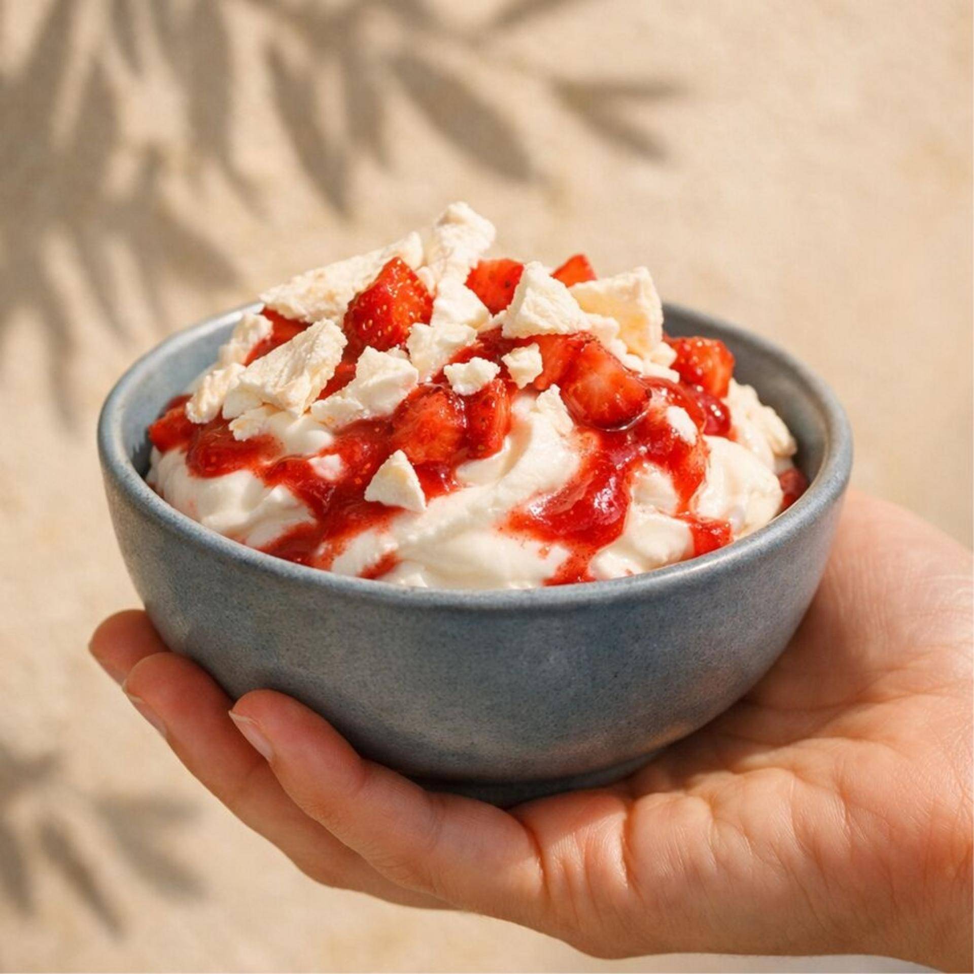 Yogur helado estilo Eton Mess - Receta Freezi | Moulinex