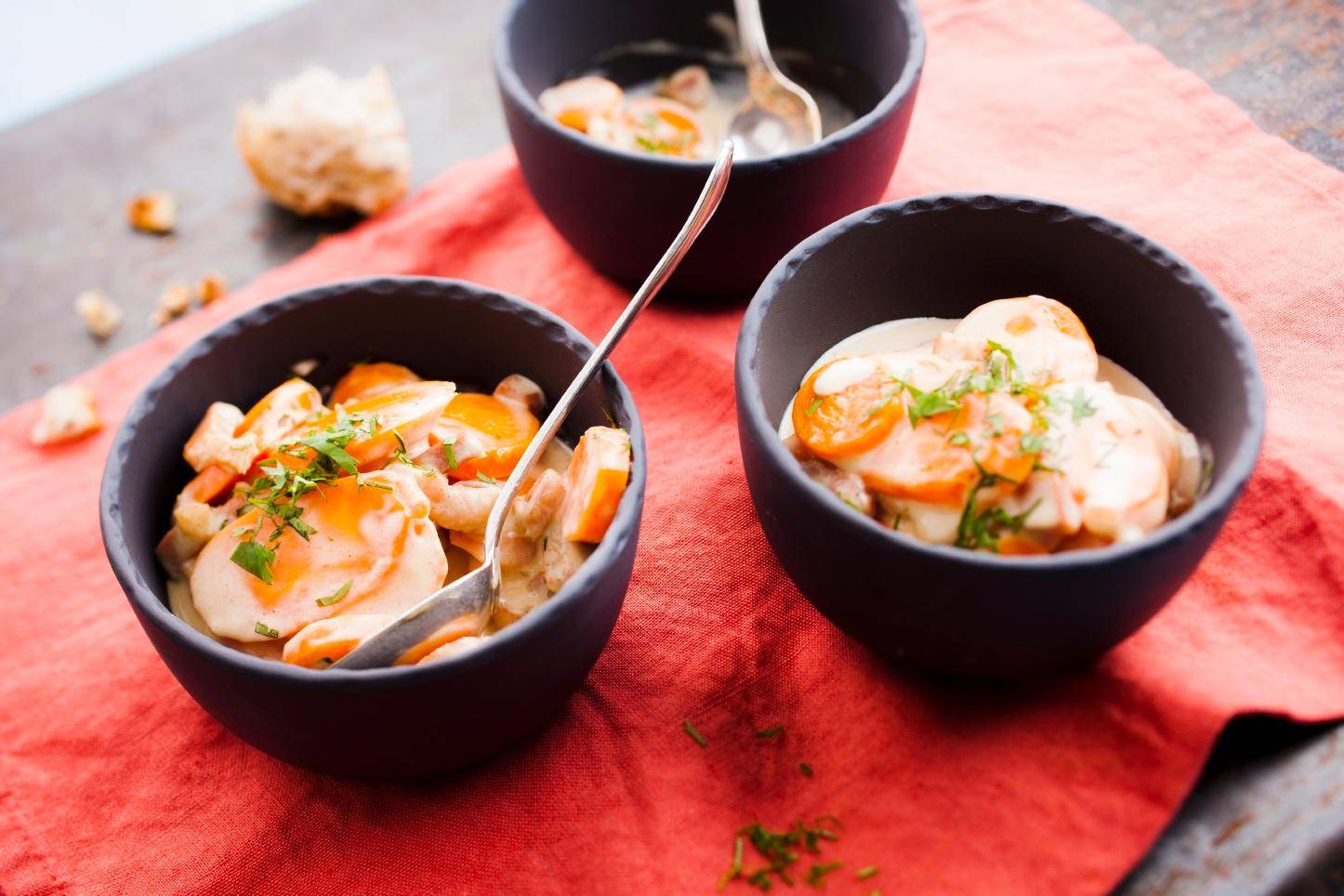 Zanahorias a la carbonara - Receta Cookeo | Moulinex