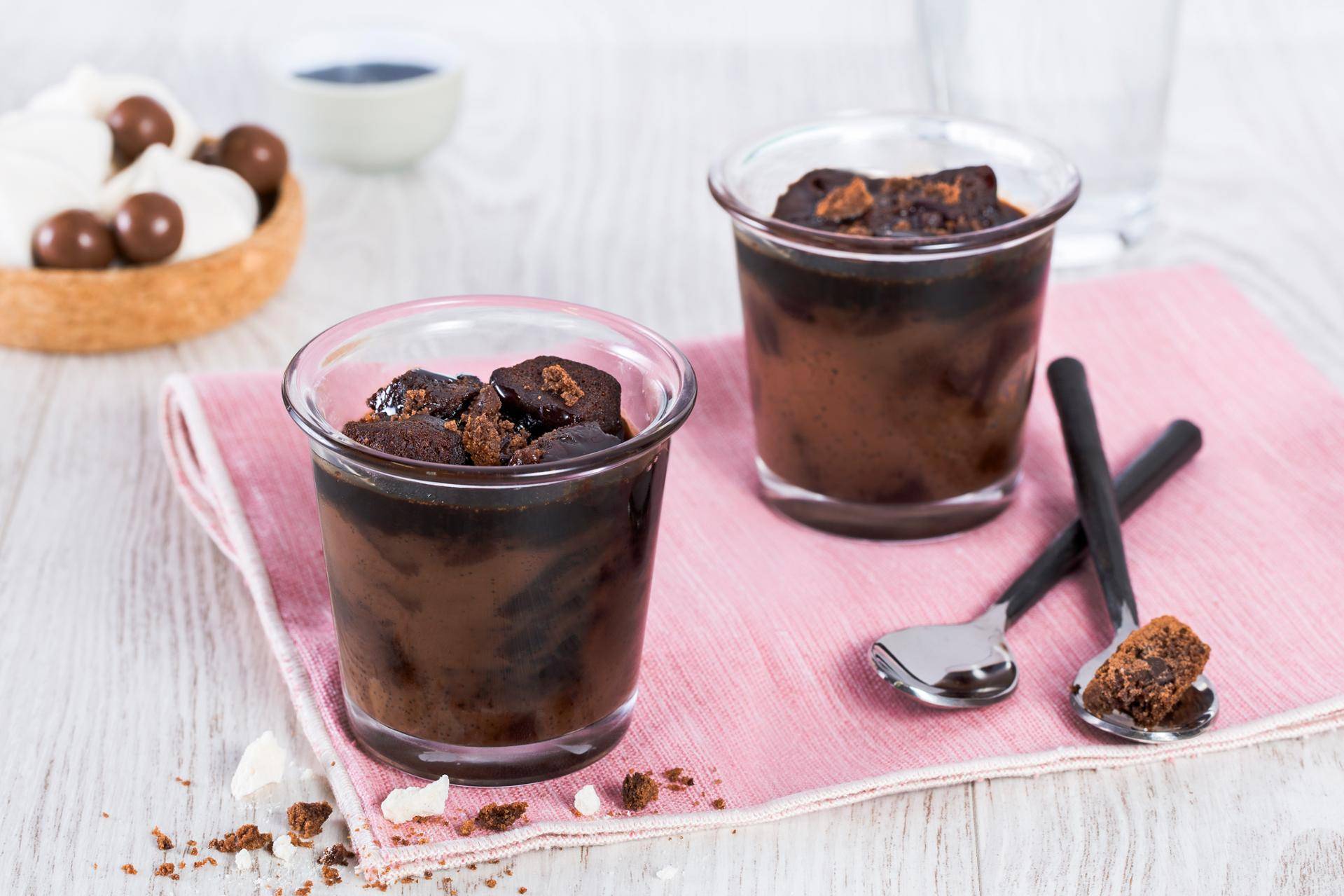 Cuencos de chocolate - Receta Easy fry Silence XL / Essential XL | Moulinex