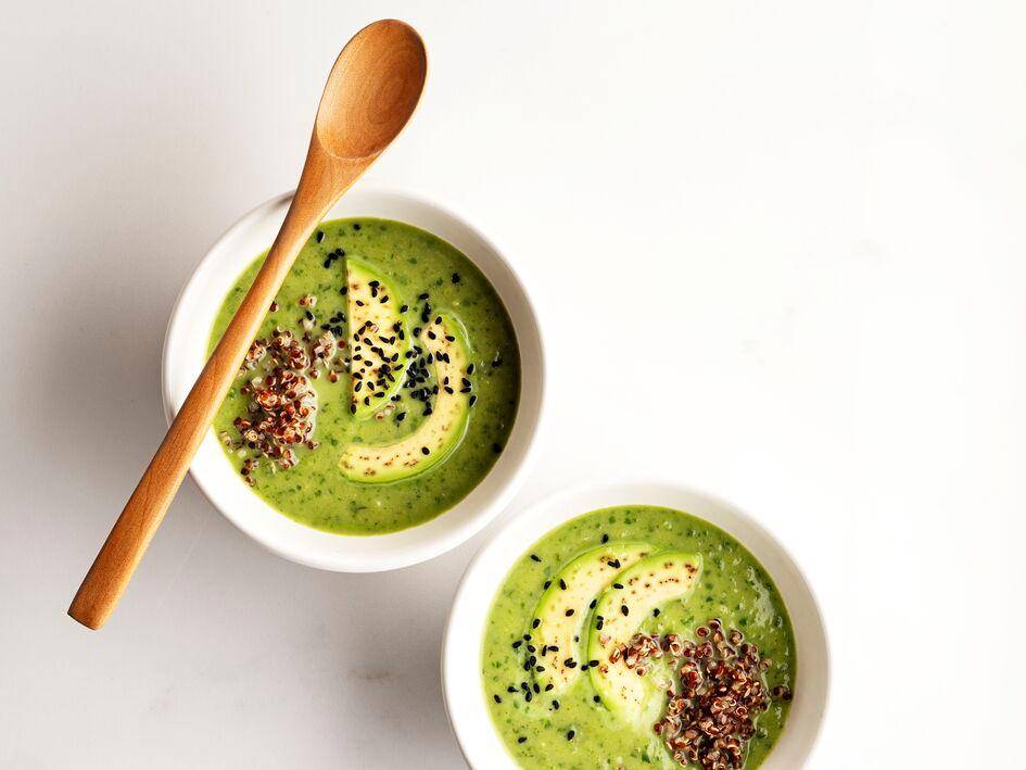 Velouté de aguacate helado con leche de coco y lima - Receta Blend up | Moulinex