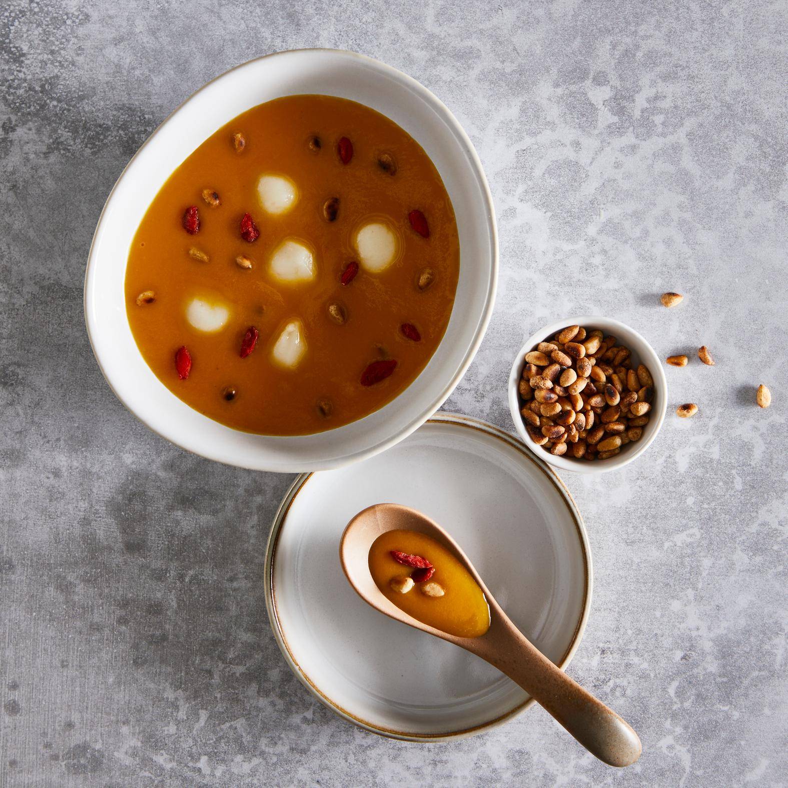 Sopa de calabaza dulce (Hobakjuk) - Receta Perfectmix Cook | Moulinex