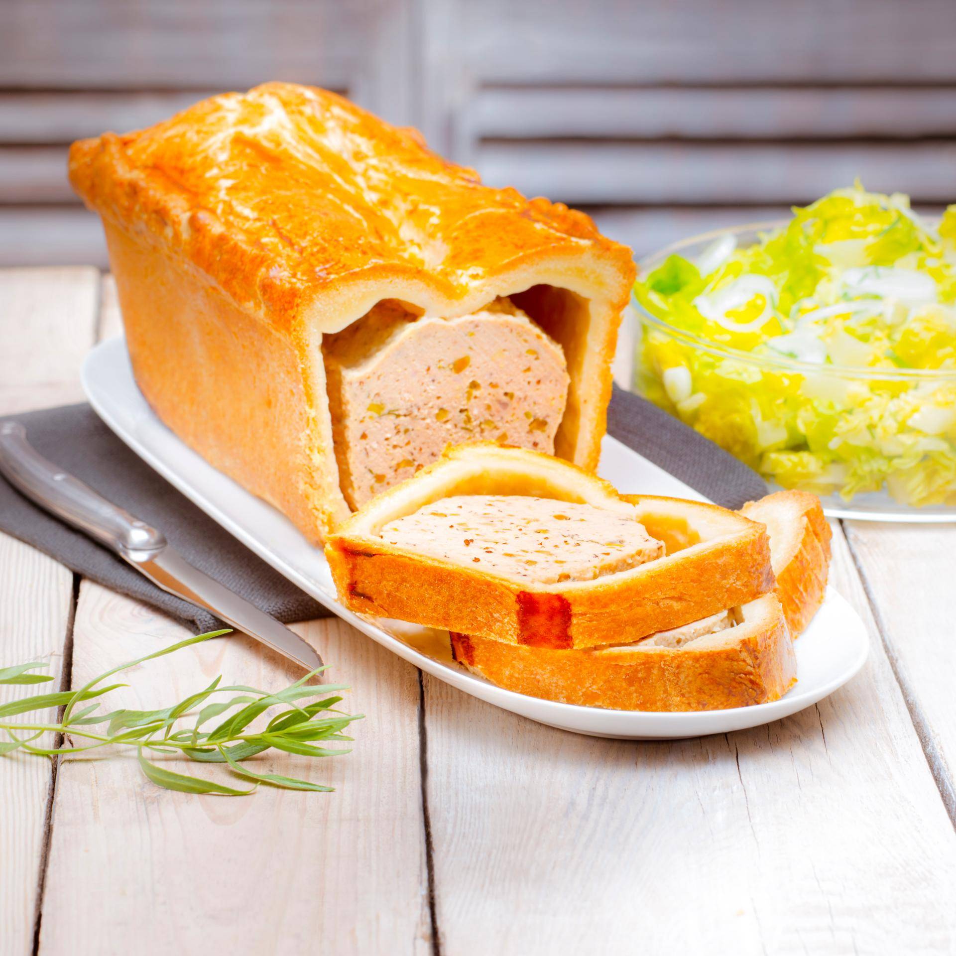 Paté en croute de pollo y estragón - Receta Companion Connect | Moulinex