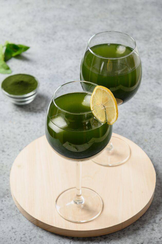 Zumo verde de espirulina y limón - Receta Perfectmix + | Moulinex