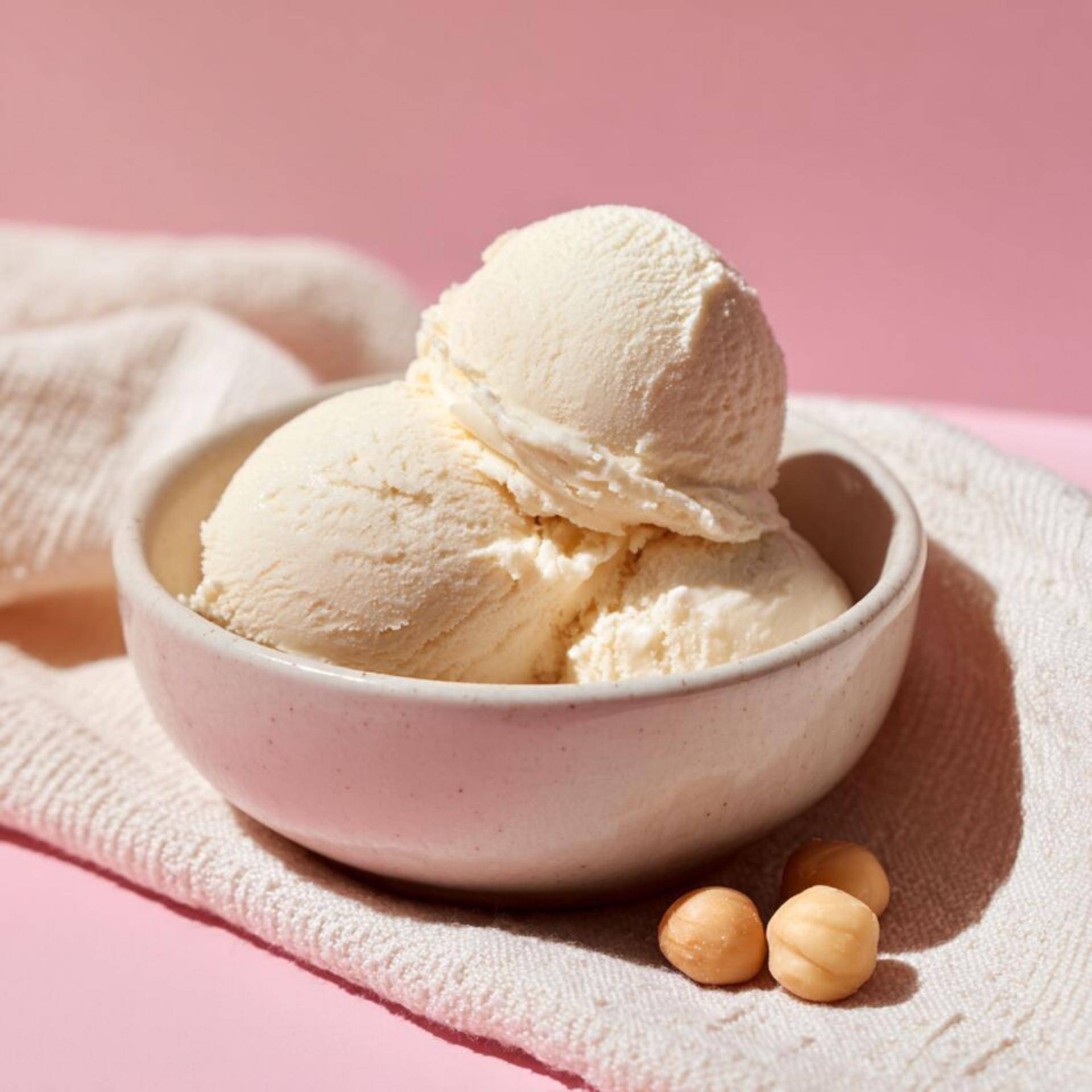 Helado vegano ligero de nueces de macadamia - Receta Dolci | Moulinex