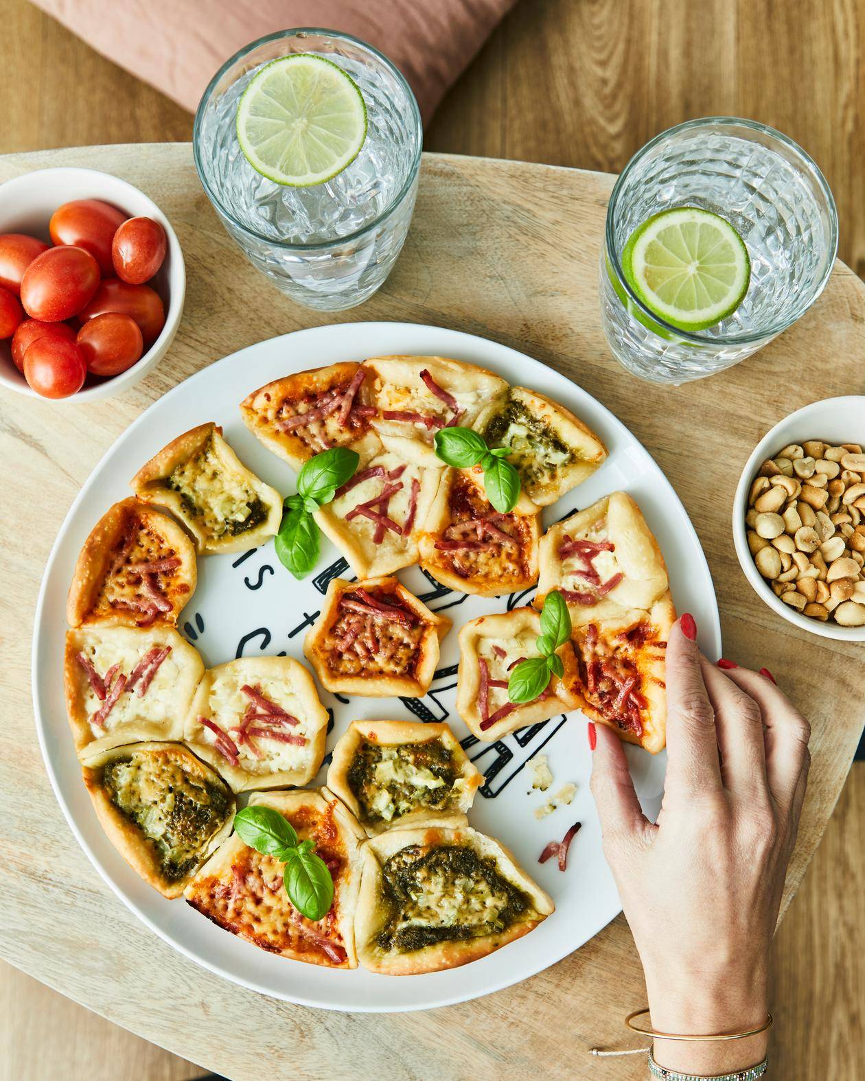 Fiesta de la pizza - Receta Easy Fry XL Surface | Moulinex
