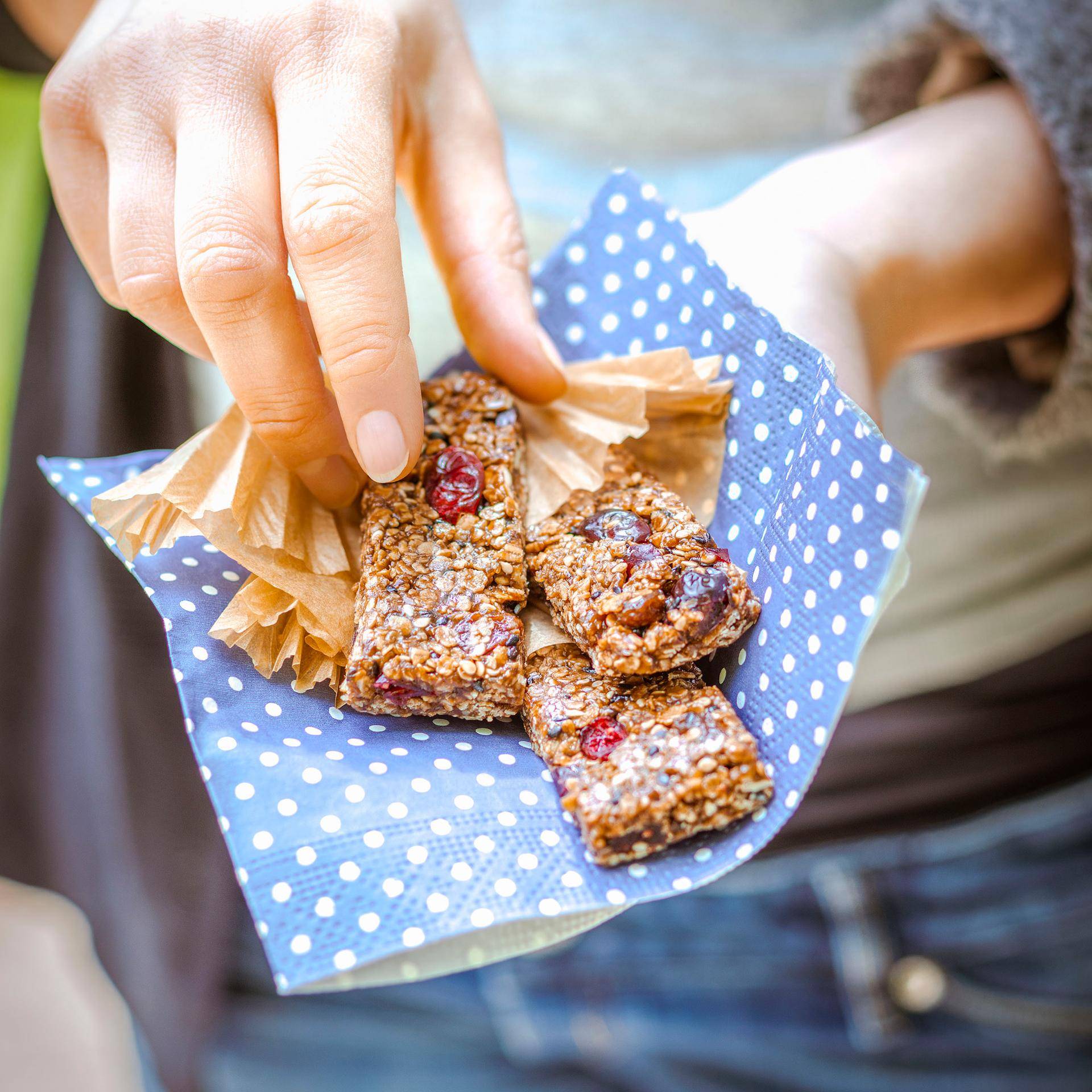 Barra de cereales con sésamo y chocolate - Receta Companion Connect | Moulinex