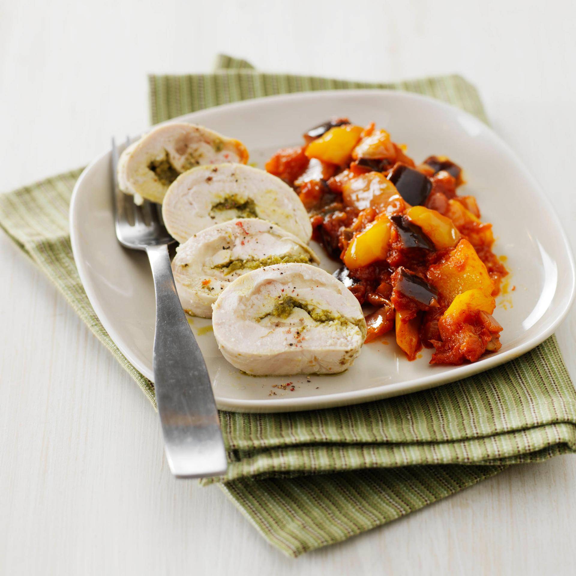 Escalopes de pollo con mozzarella y pesto - Receta Companion | Moulinex