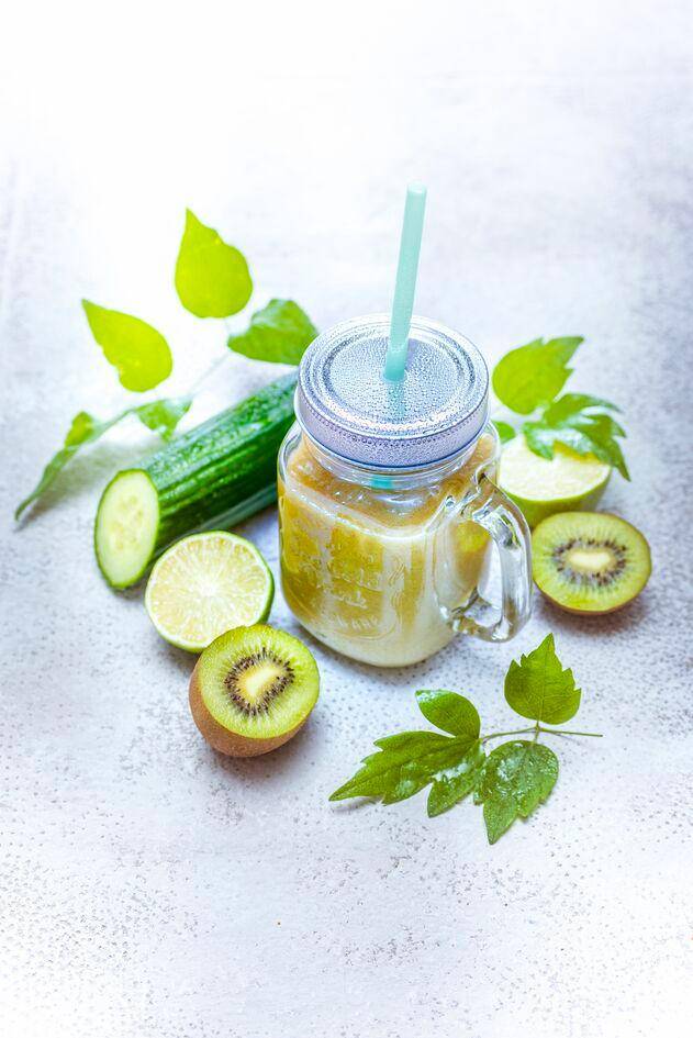 Batido de pepino, kiwi, manzana y limón - Receta Blend up | Moulinex