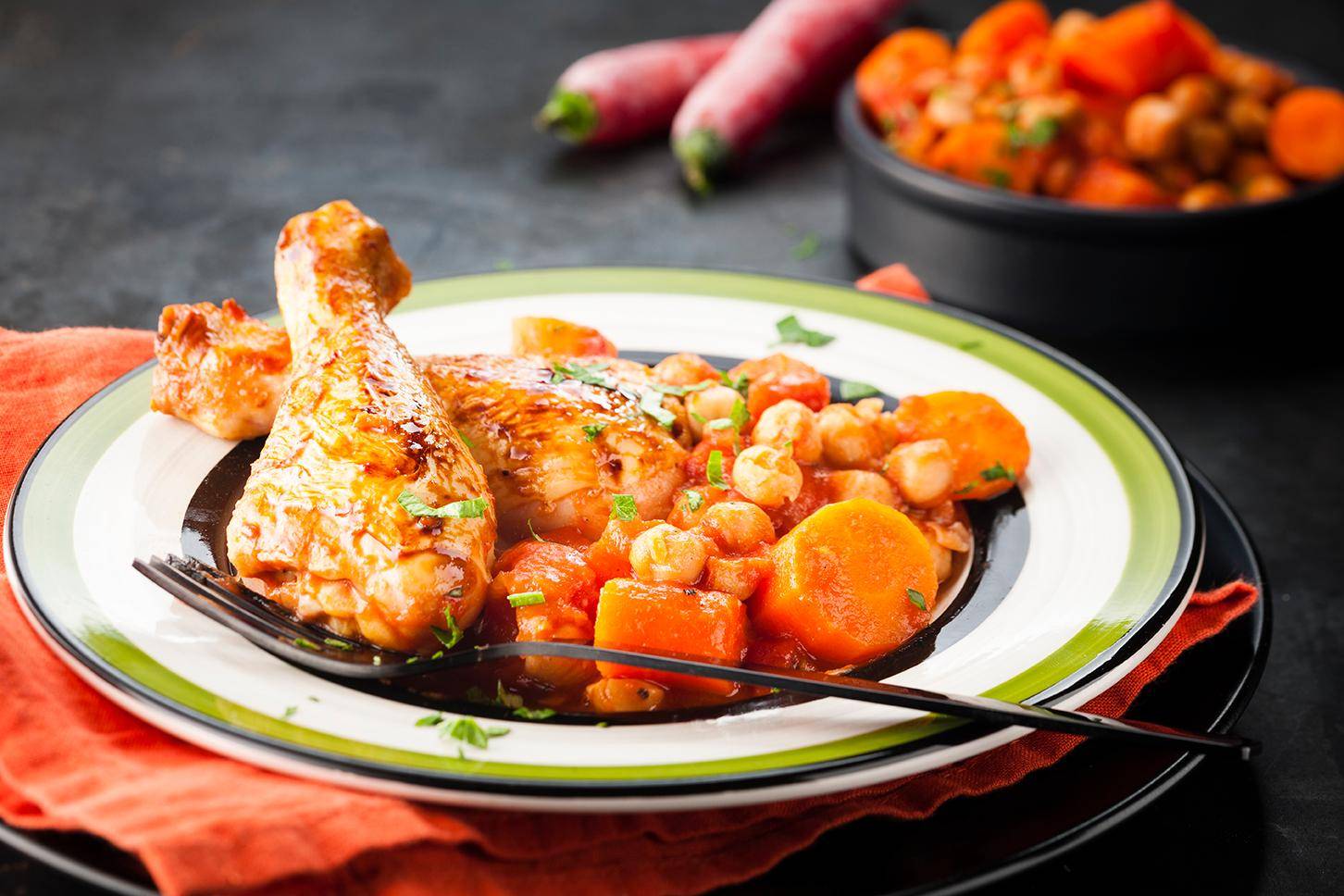 Muslos de pollo y garbanzos - Receta Cookeo | Moulinex