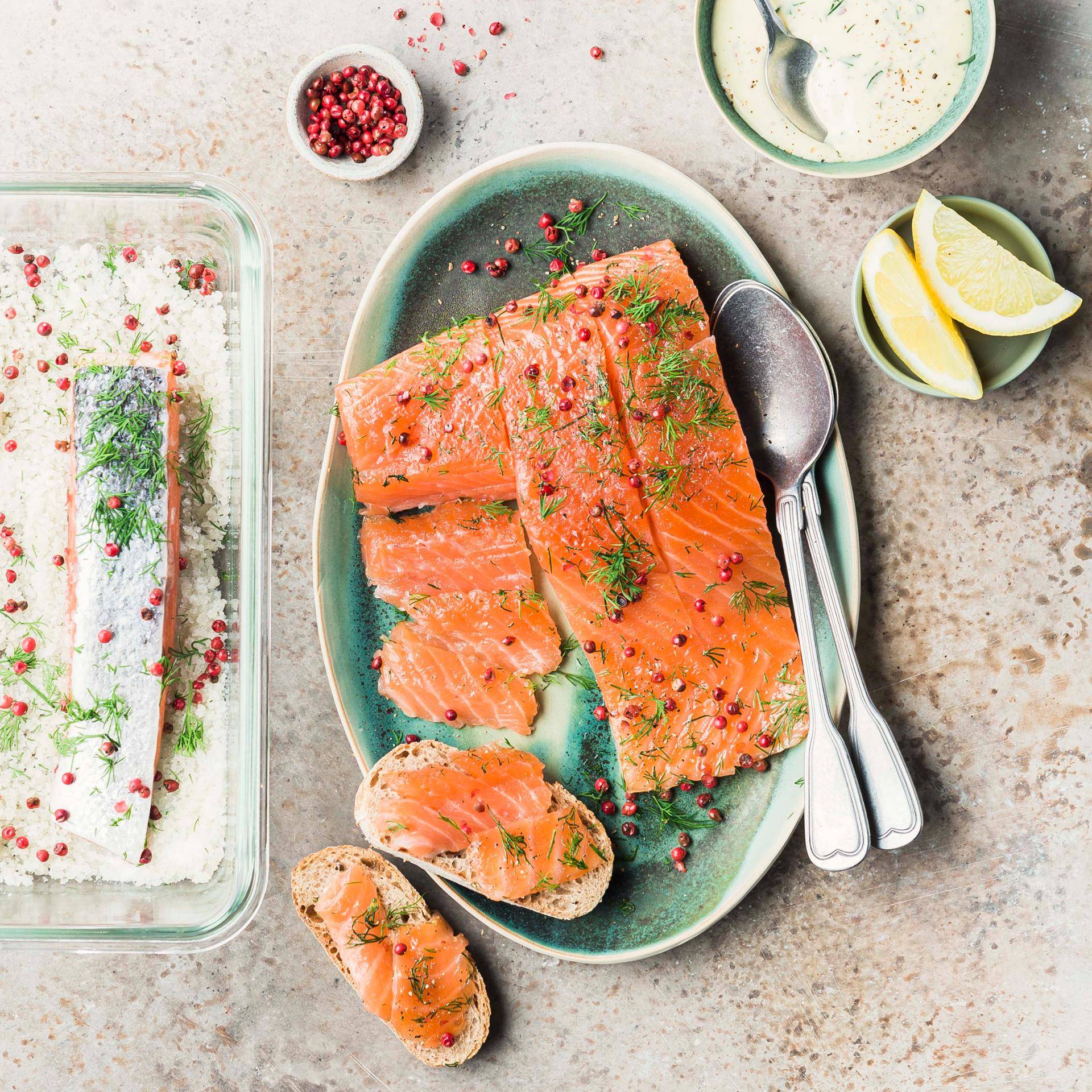 Salmón Gravlax - Receta Companion | Moulinex