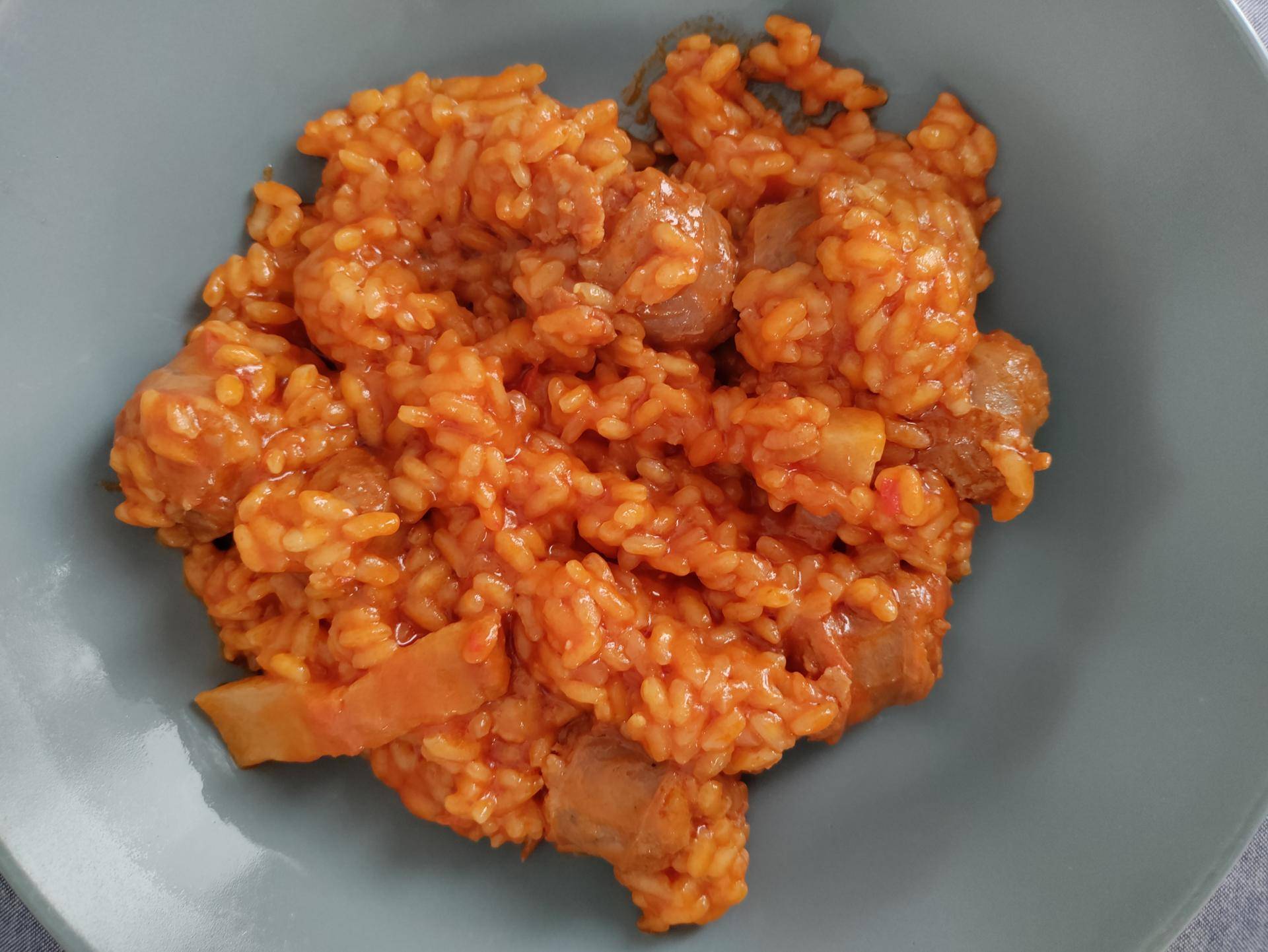 Arroz con butifarra - Receta Companion Connect XL | Moulinex