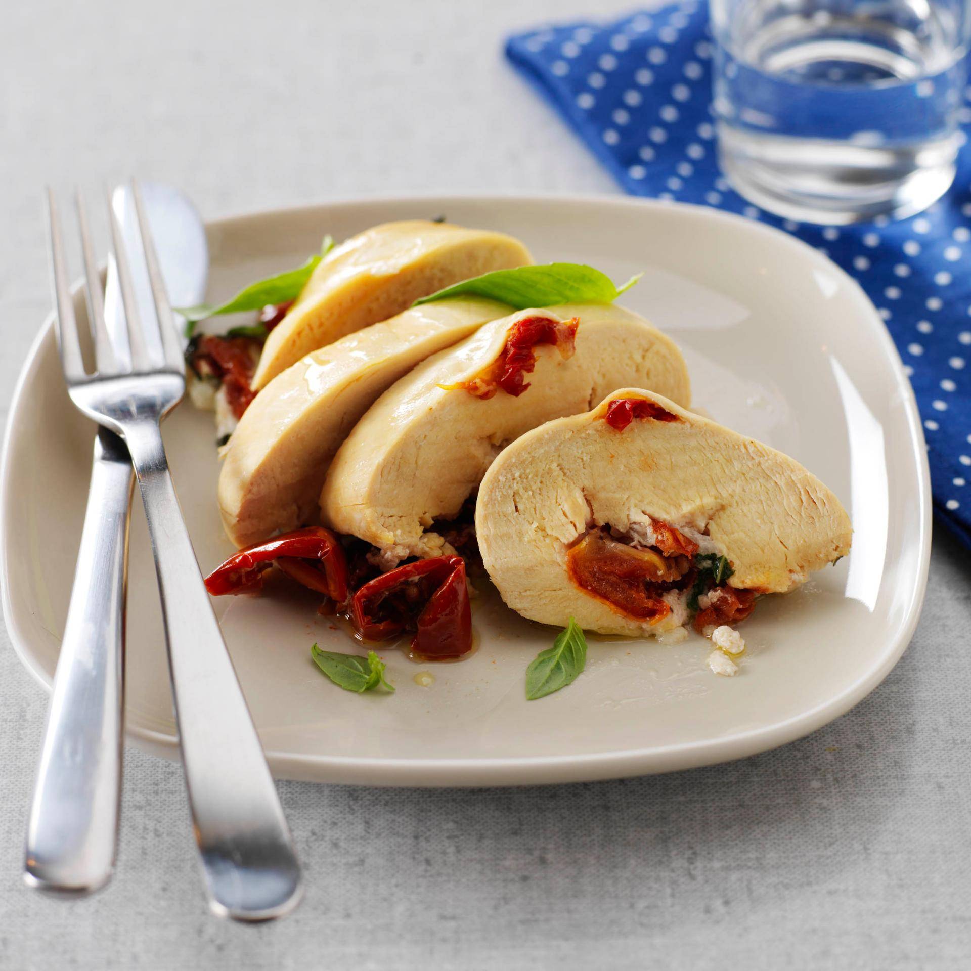 Rollo de pollo relleno - Receta Companion | Moulinex