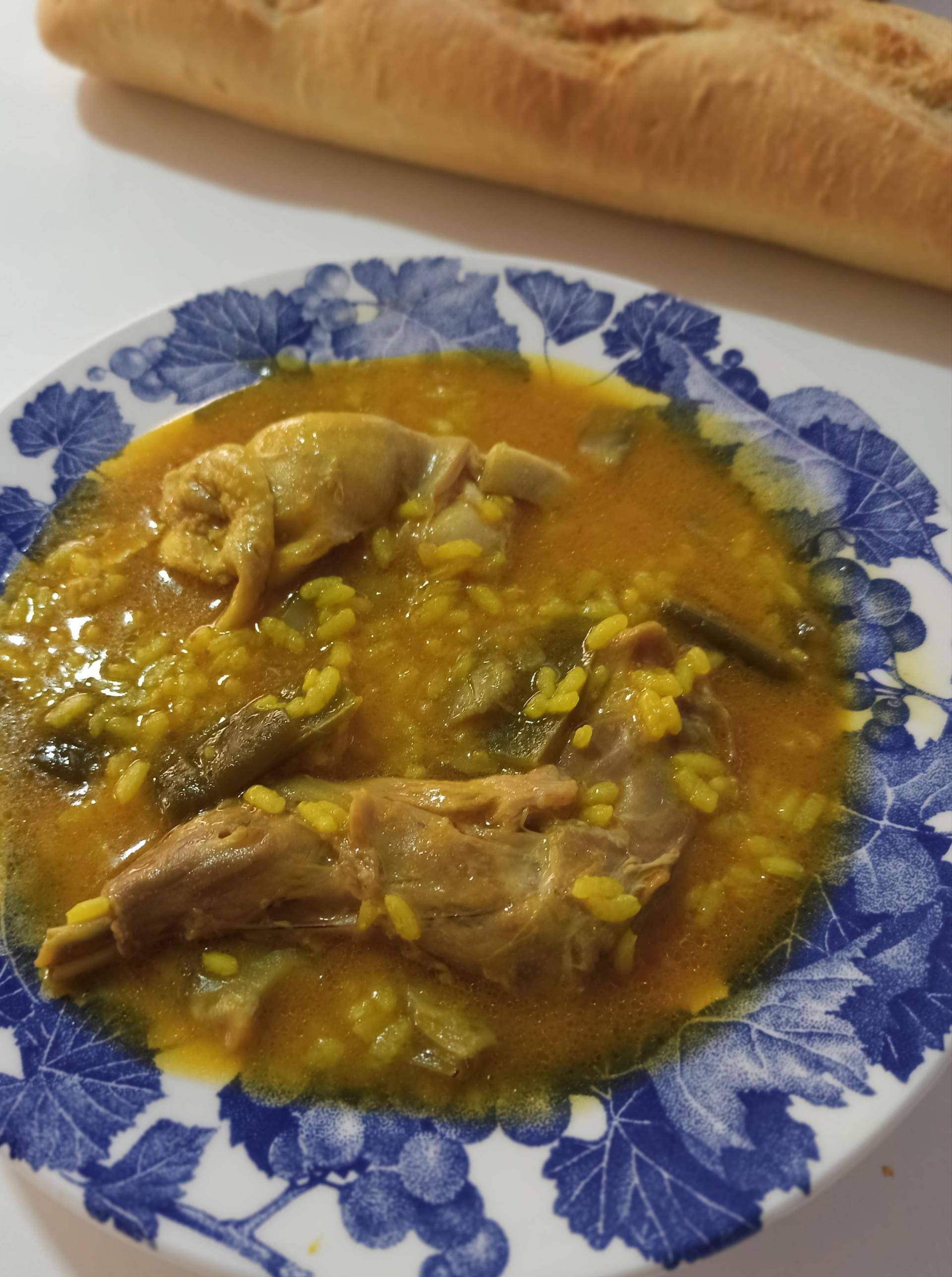 Arroz caldoso de pollo y conejo - Receta Companion Connect XL | Moulinex