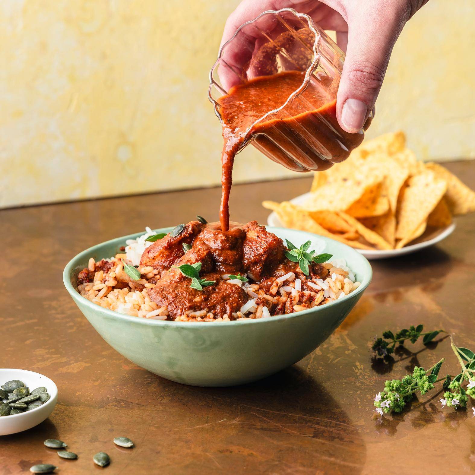 Salsa de pollo mexicana (Pipian) - Receta Perfectmix Cook | Moulinex