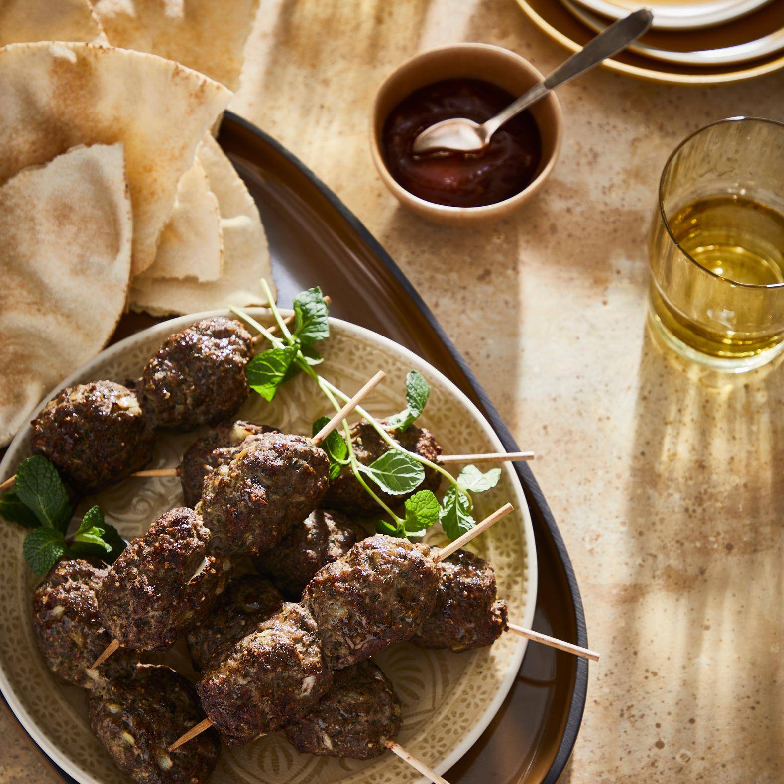 Brochetas kofta - Receta Dual EasyFry&Grill | Moulinex