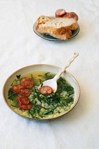 Sopa de repollo y chorizo - Receta Perfectmix Cook | Moulinex