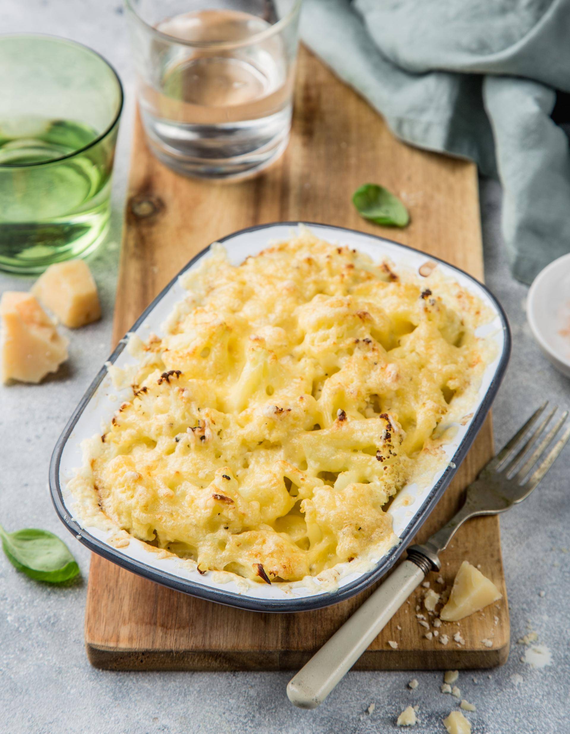 Coliflor con queso - Receta Easy Fry Multifunction 15L | Moulinex