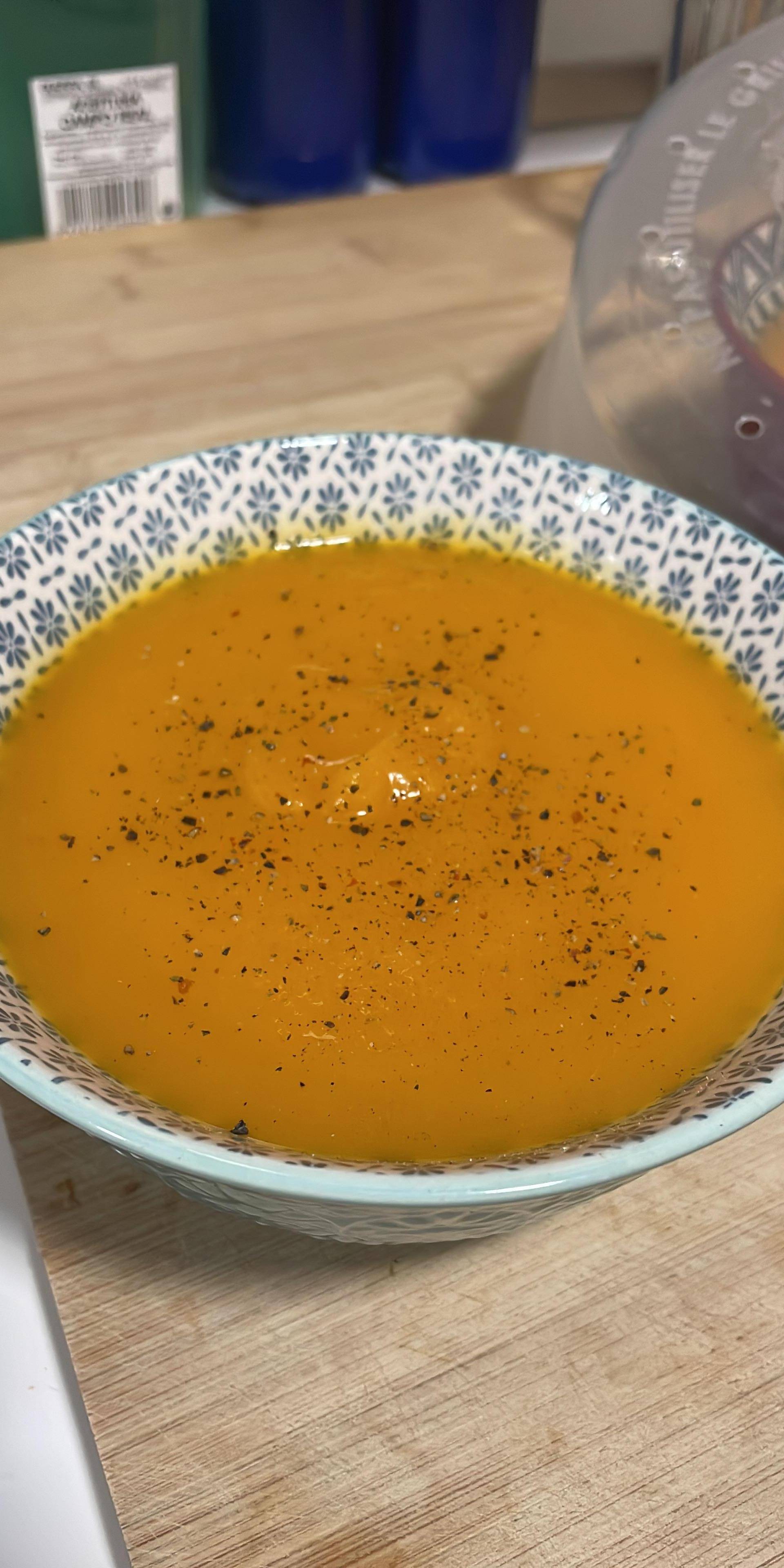 Crema de calabaza y zanahoria - Receta Companion | Moulinex