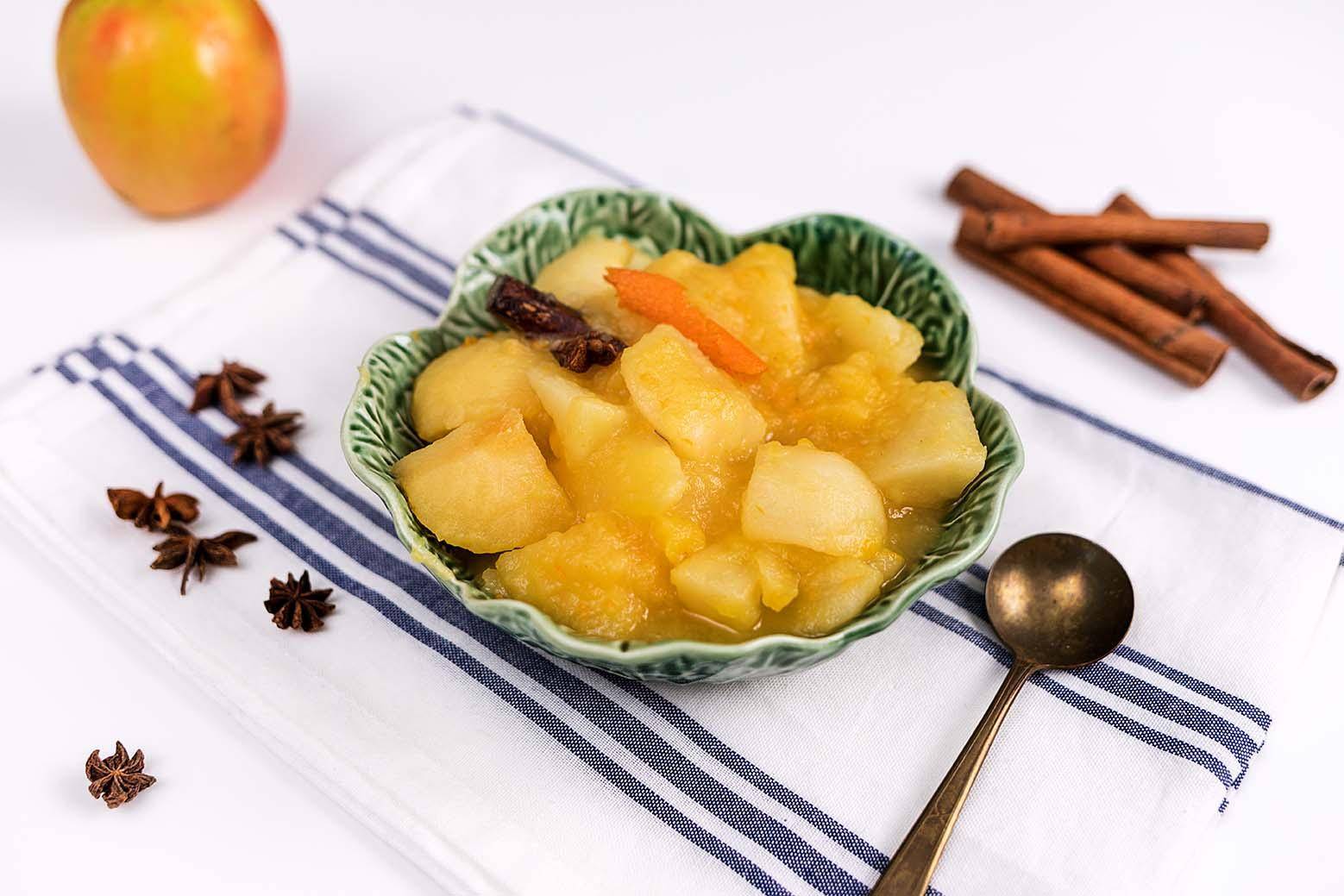 Compota de manzana, pera y naranja - Receta Companion | Moulinex