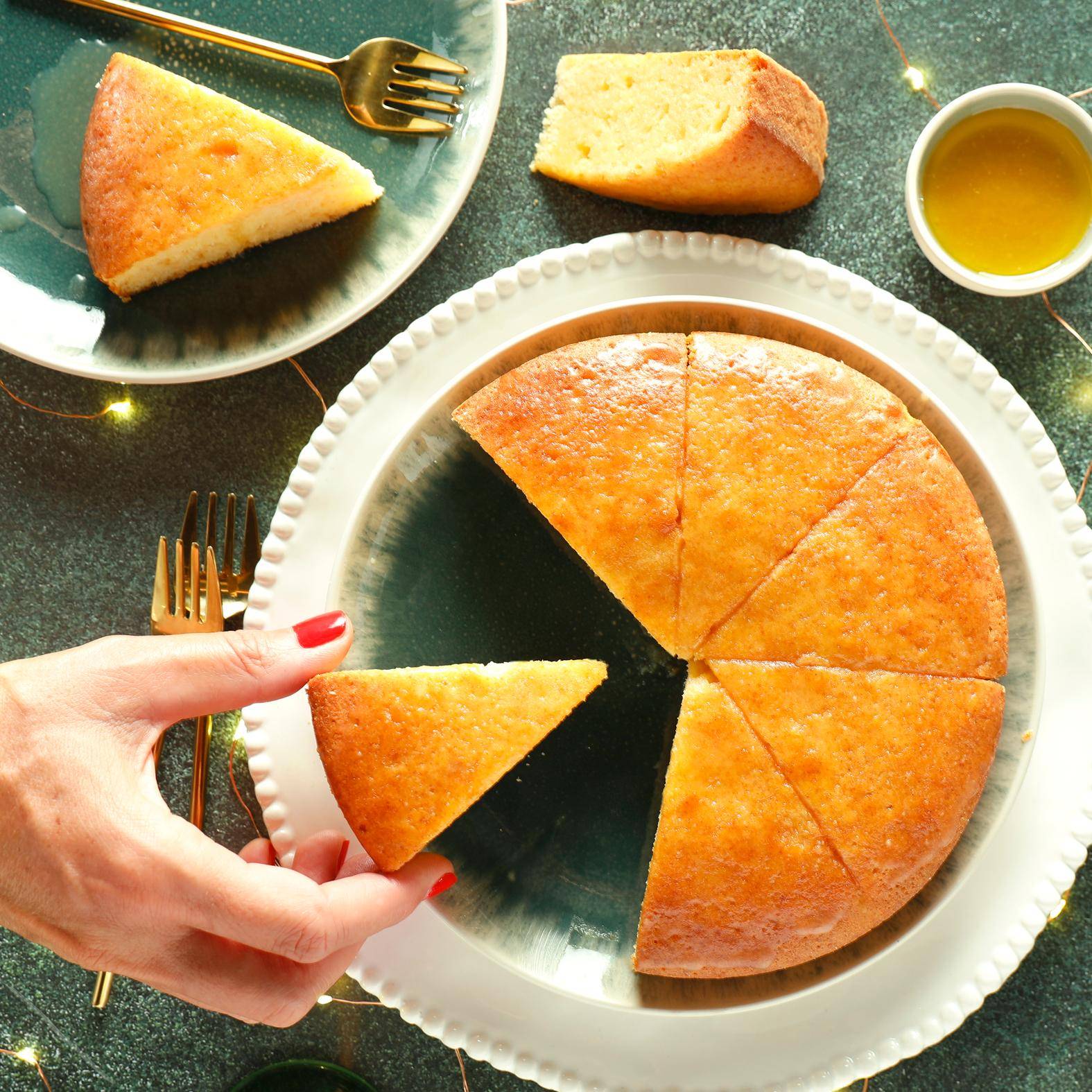 Pan de maíz con miel y mantequilla - Receta Easy Fry Compact | Moulinex