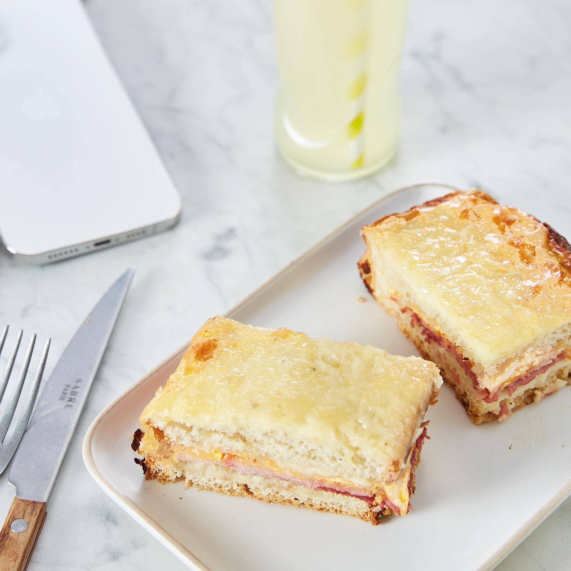 Queso a la plancha con jamón - Receta Easy Fry Compact | Moulinex