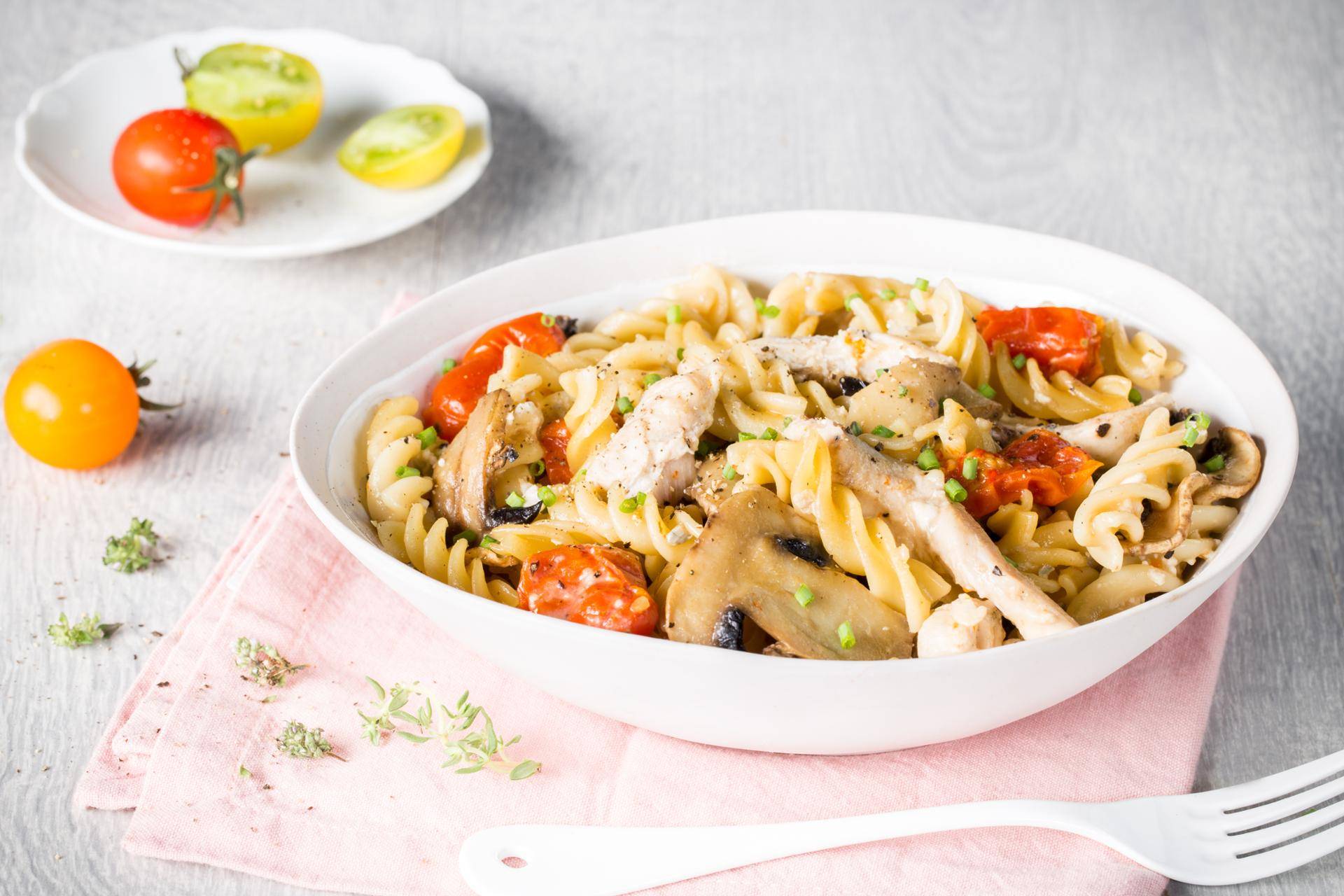 Pasta con pollo y queso - Receta Cookeo | Moulinex