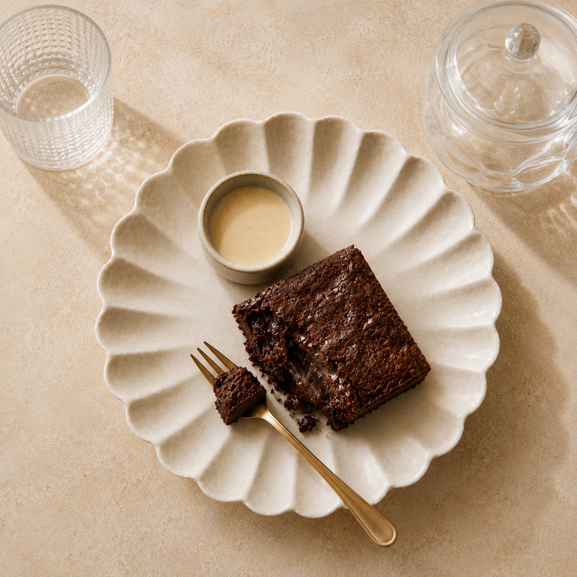 Brownie jugoso - Receta Crisp&Go 4P | Moulinex
