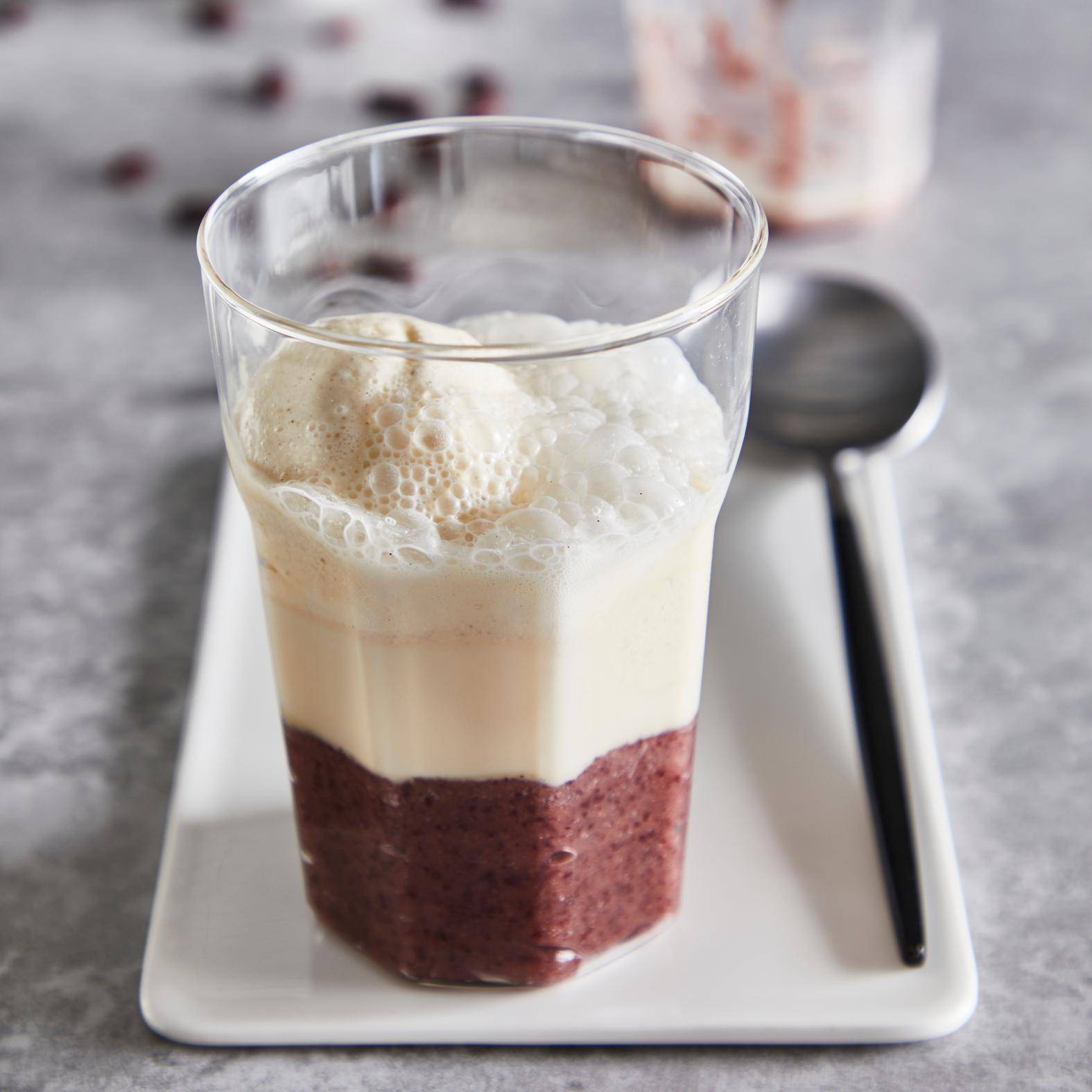 Latte helado de pasta de frijoles rojos azuki - Receta Perfectmix + | Moulinex