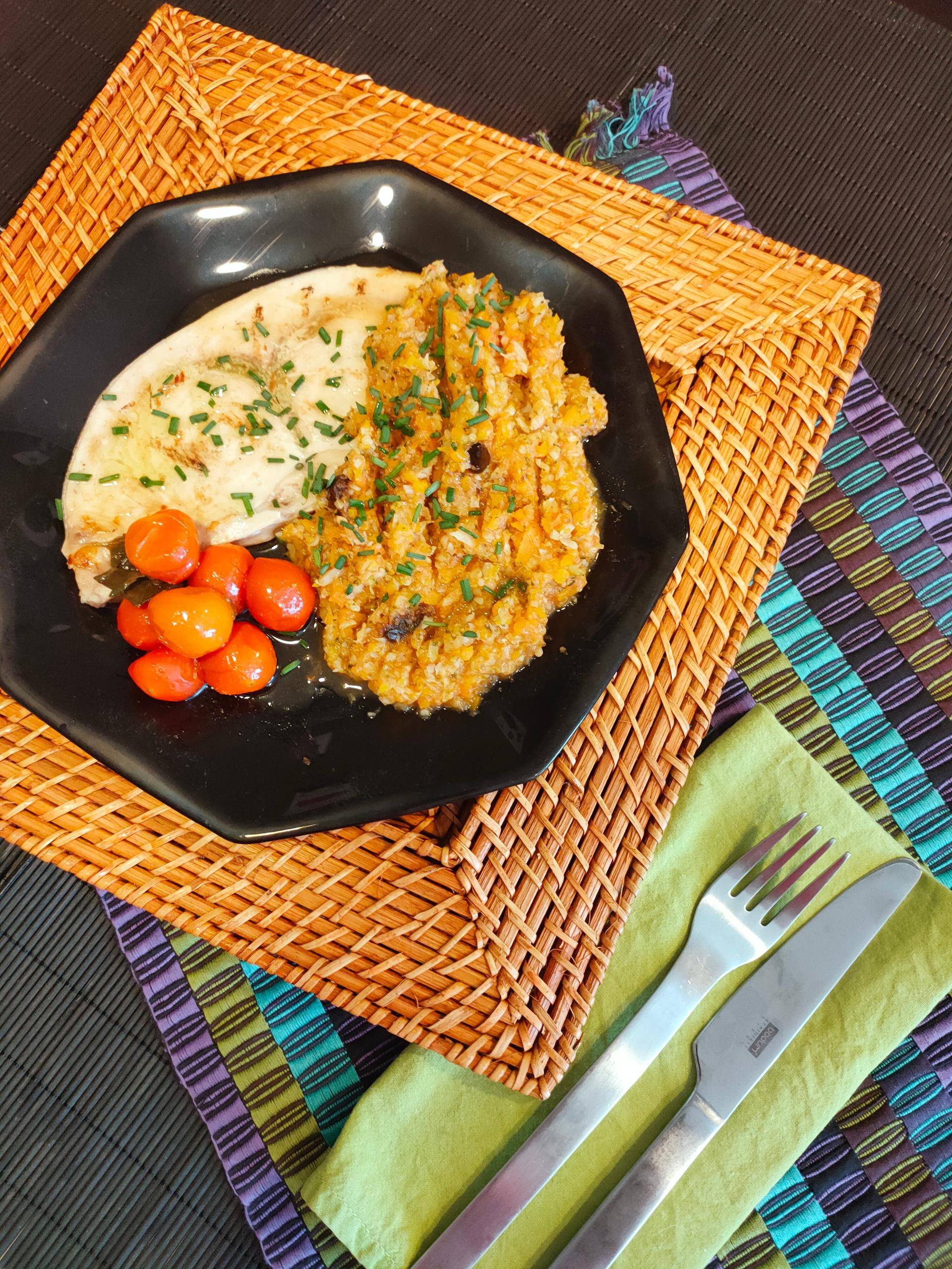 Pez espada con verduras - Receta Companion Connect XL | Moulinex