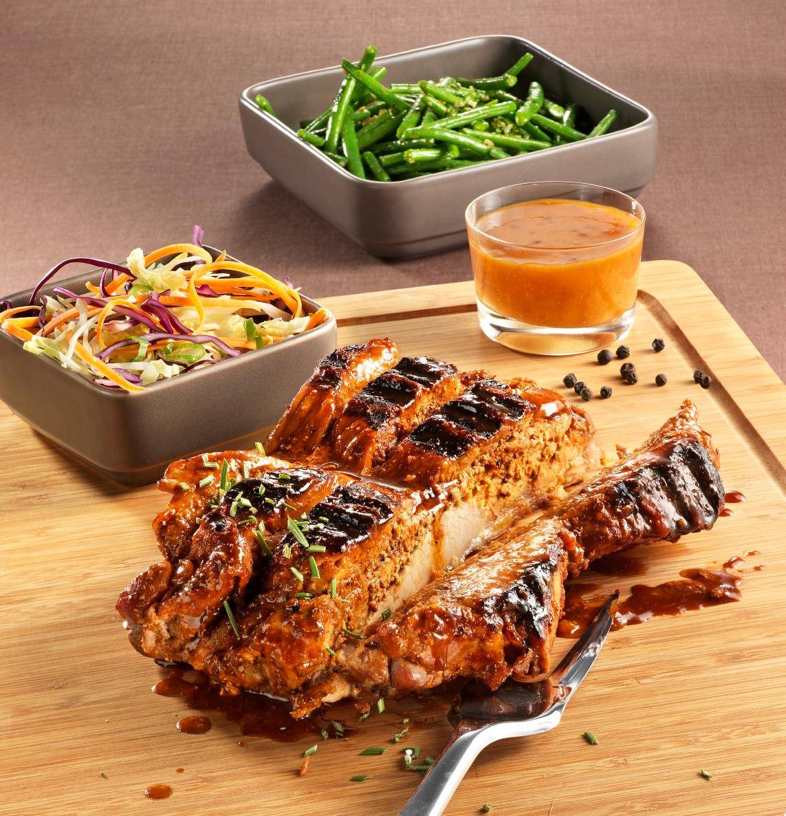 Costillas deshuesadas con salsa barbacoa dulce - Receta OptiGrill + | Moulinex