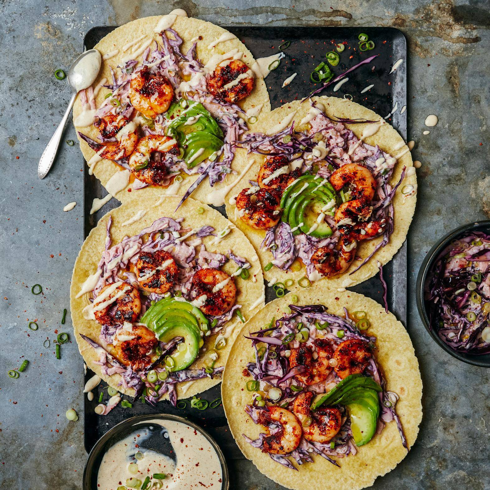 Tacos de gambas a la plancha - Receta OptiGrill 2in1 XL | Moulinex