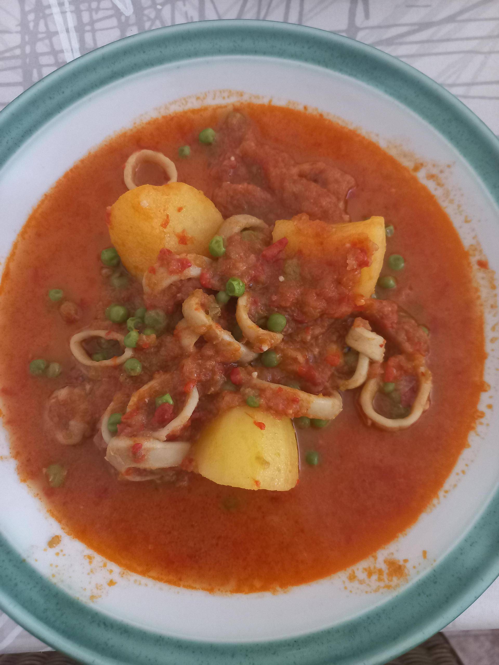 Calamares estofados con patatas - Receta Companion Connect XL | Moulinex