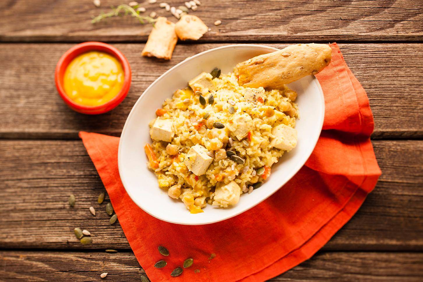 Arroz al curry con garbanzos - Receta Cookeo | Moulinex