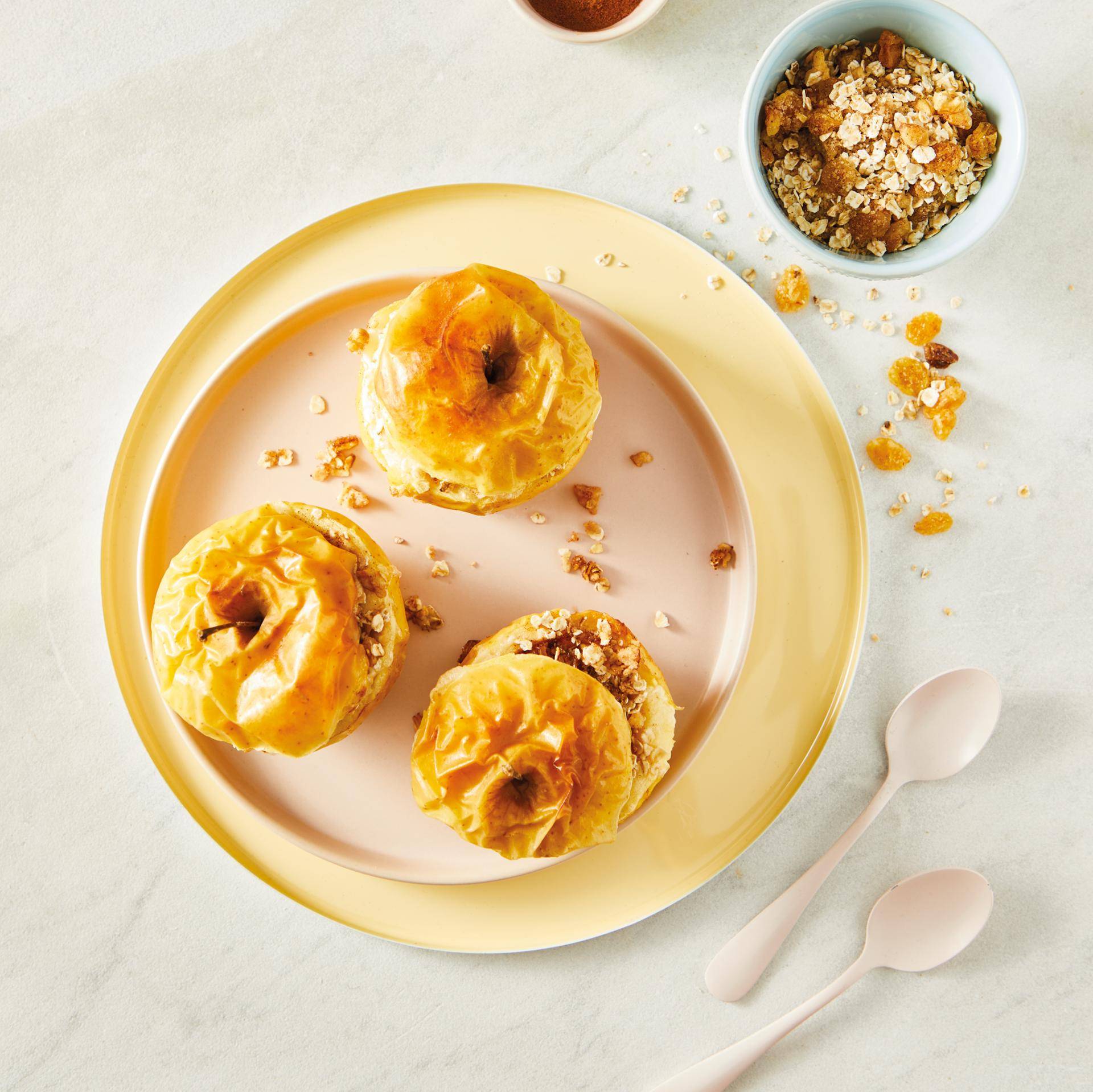 Manzanas rellenas de muesli - Receta Multifunction Airfryer Oven Digital | Moulinex