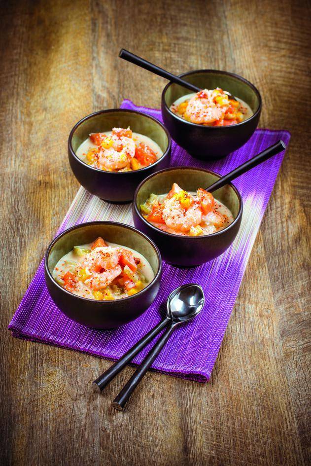 Sopa de gambas y leche de coco - Receta Perfectmix Cook | Moulinex