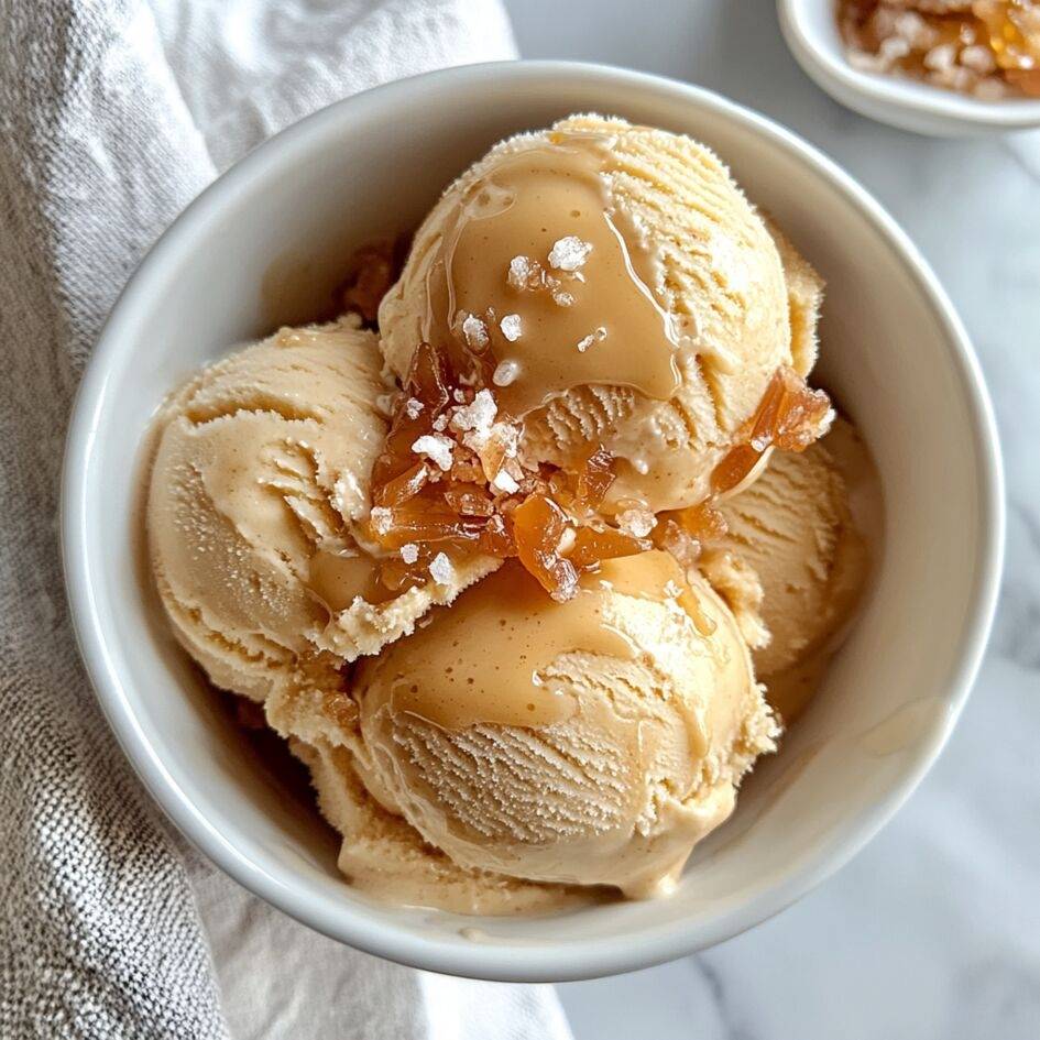 Helado de caramelo con mantequilla salada - Receta Companion | Moulinex