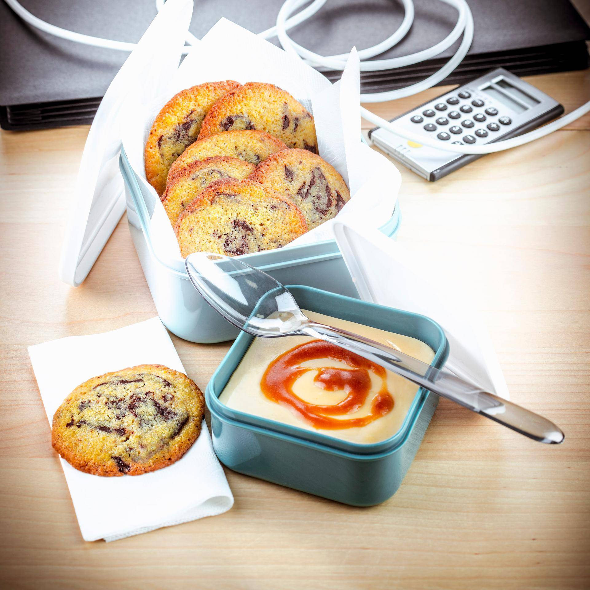 Flan de mantequilla salada y cookies - Receta Companion | Moulinex