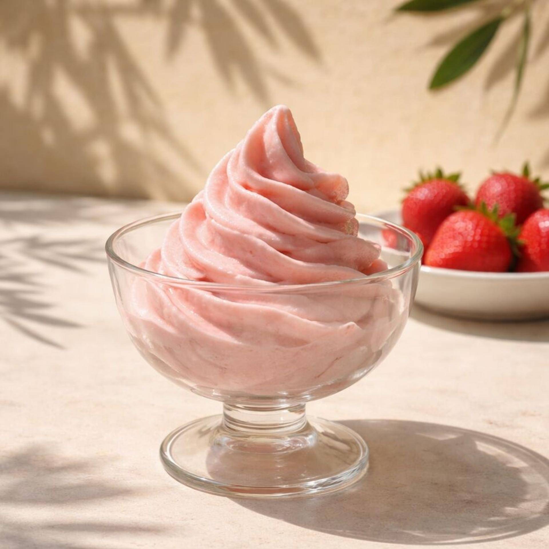Yogur helado de fresa - Receta Freezi | Moulinex
