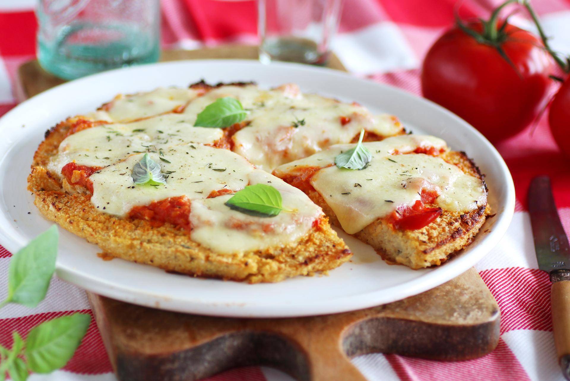 Pizza vegetal de coliflor sin gluten - Receta Companion Connect | Moulinex