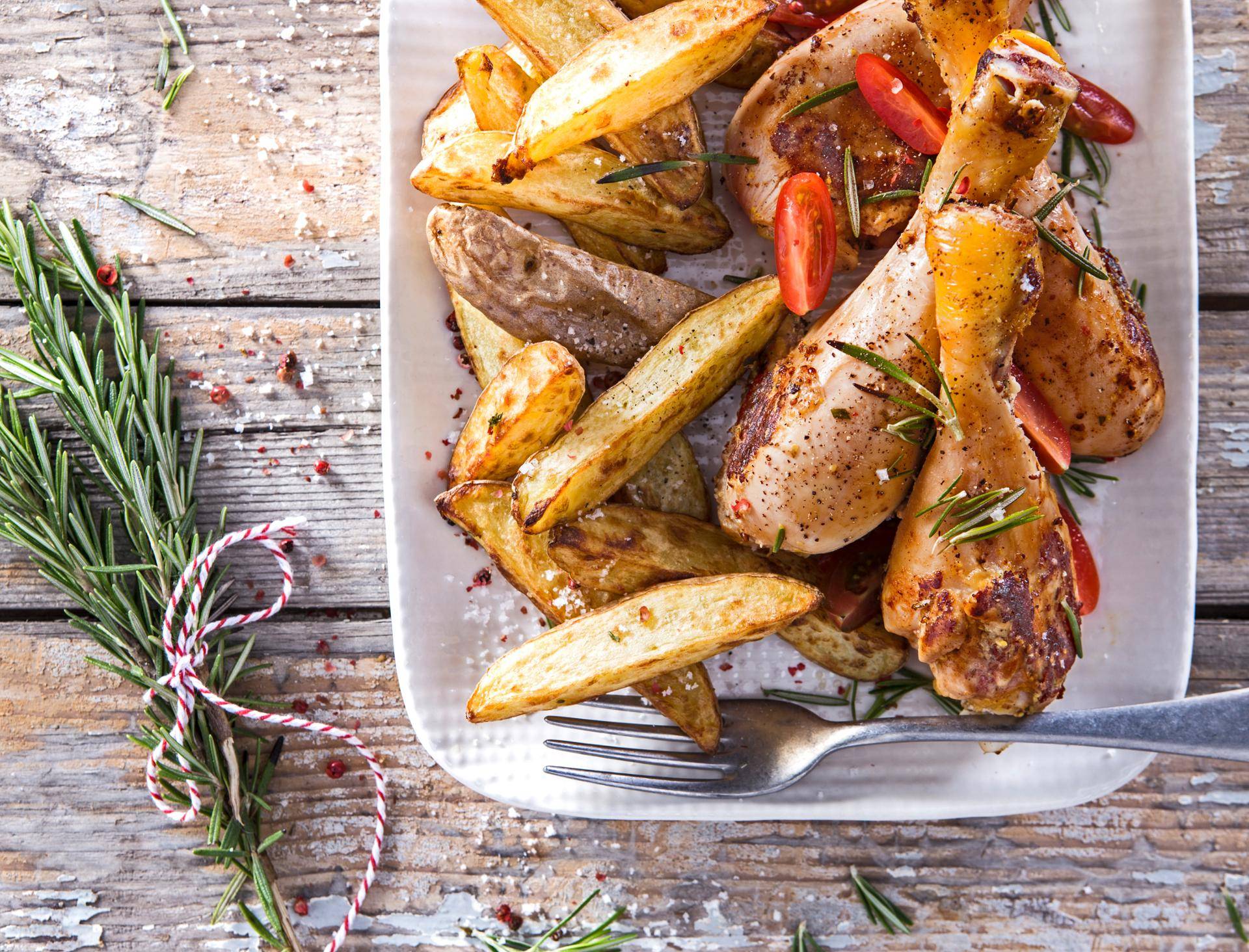 Muslos de pollo al romero - Receta EASY FRY & GRILL 2 in 1 MECHANICAL | Moulinex