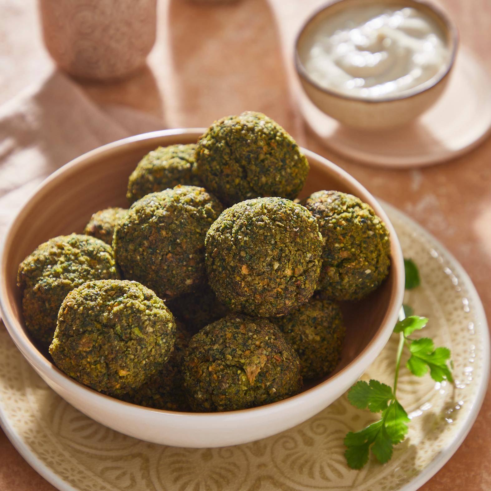 Falafel de zanahoria con salsa tahini - Receta Dual EasyFry | Moulinex