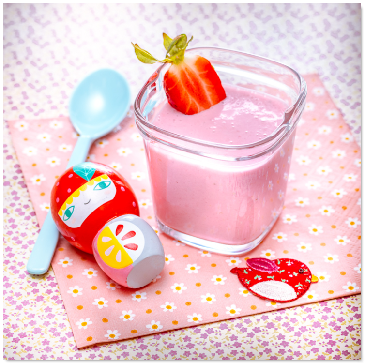 Smoothie de fresa para bebé - Receta Companion | Moulinex