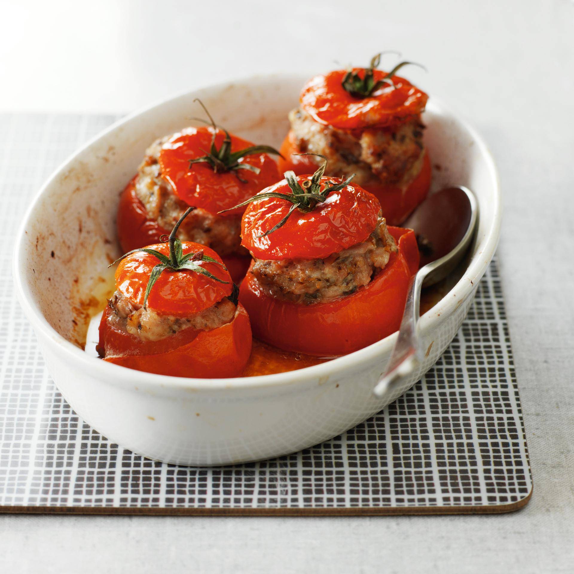Tomates rellenos - Receta Easy Fry Compact | Moulinex