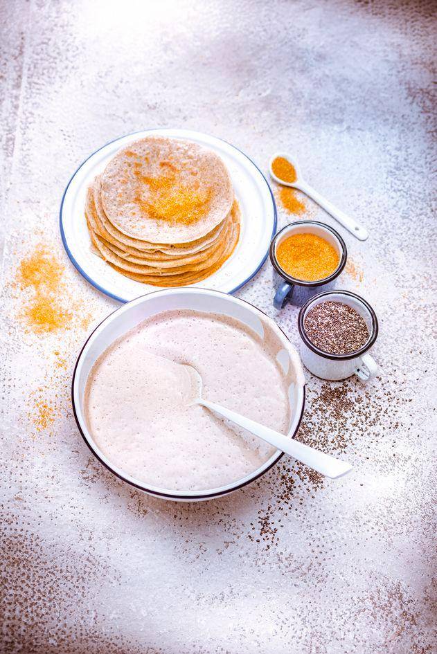 Masa para tortitas con semillas de chía - Receta Perfectmix + | Moulinex