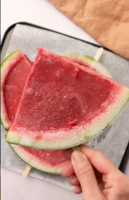 Helados de sandía Realfooding - Receta Blendforce, Mini Blender | Moulinex